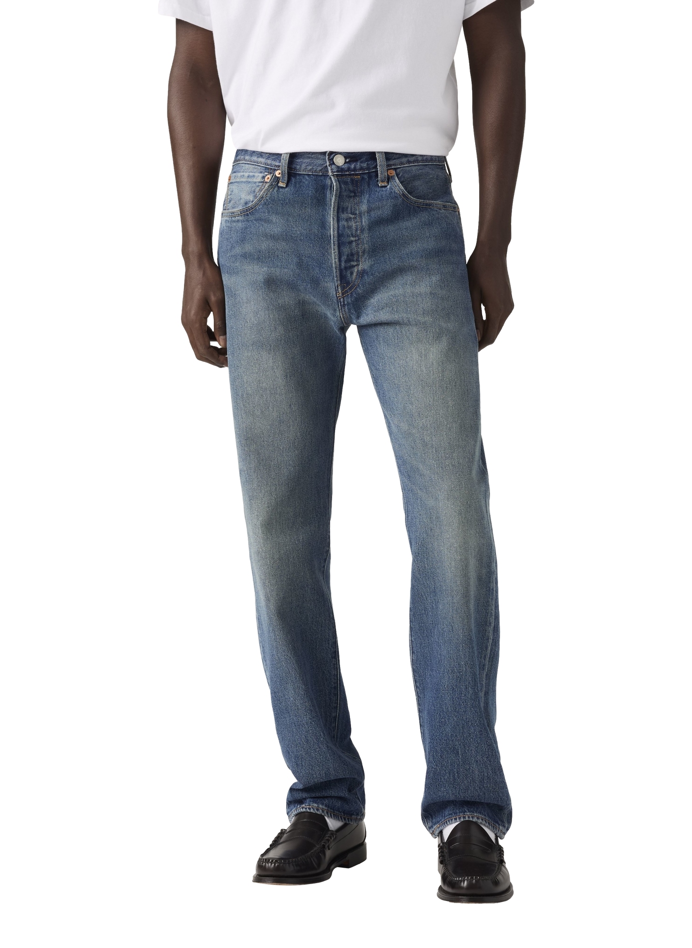 Straight cotton jeans LEVI'S Blue