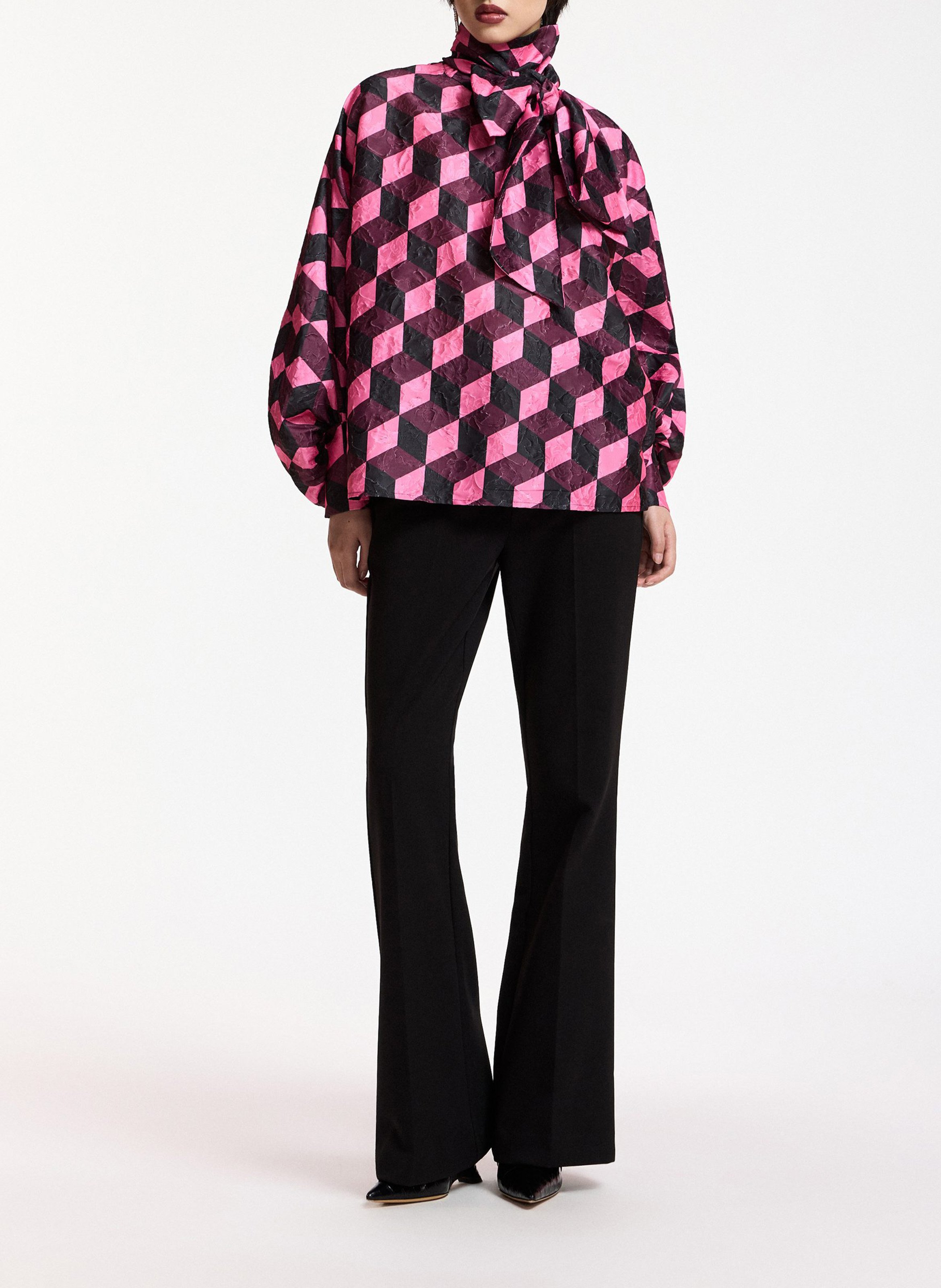 Blouse ample imprimée komo ESSENTIEL ANTWERP Rose
