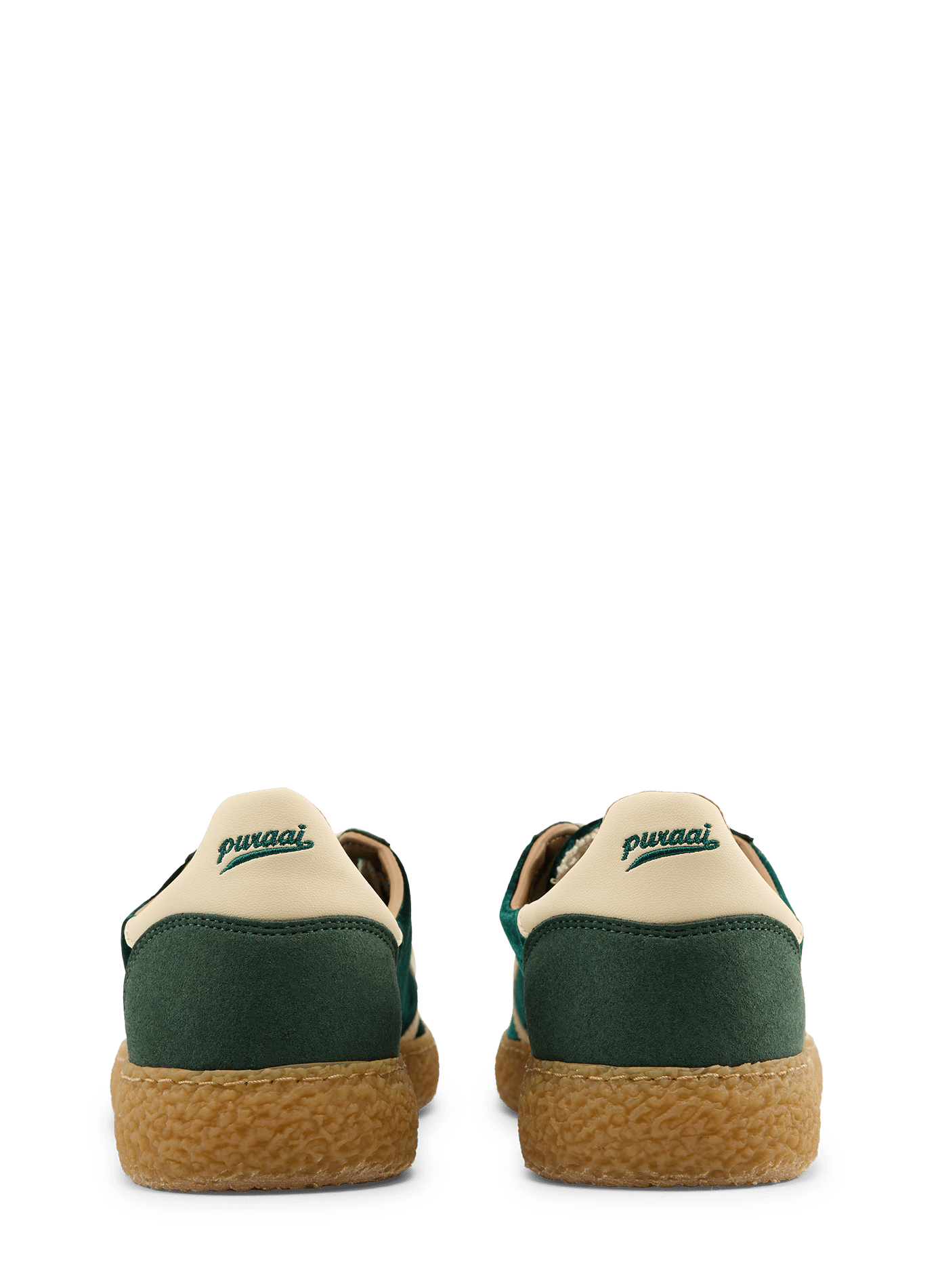 Flache XS-Sneaker mit doppelter Schnürung PURAAI Khaki