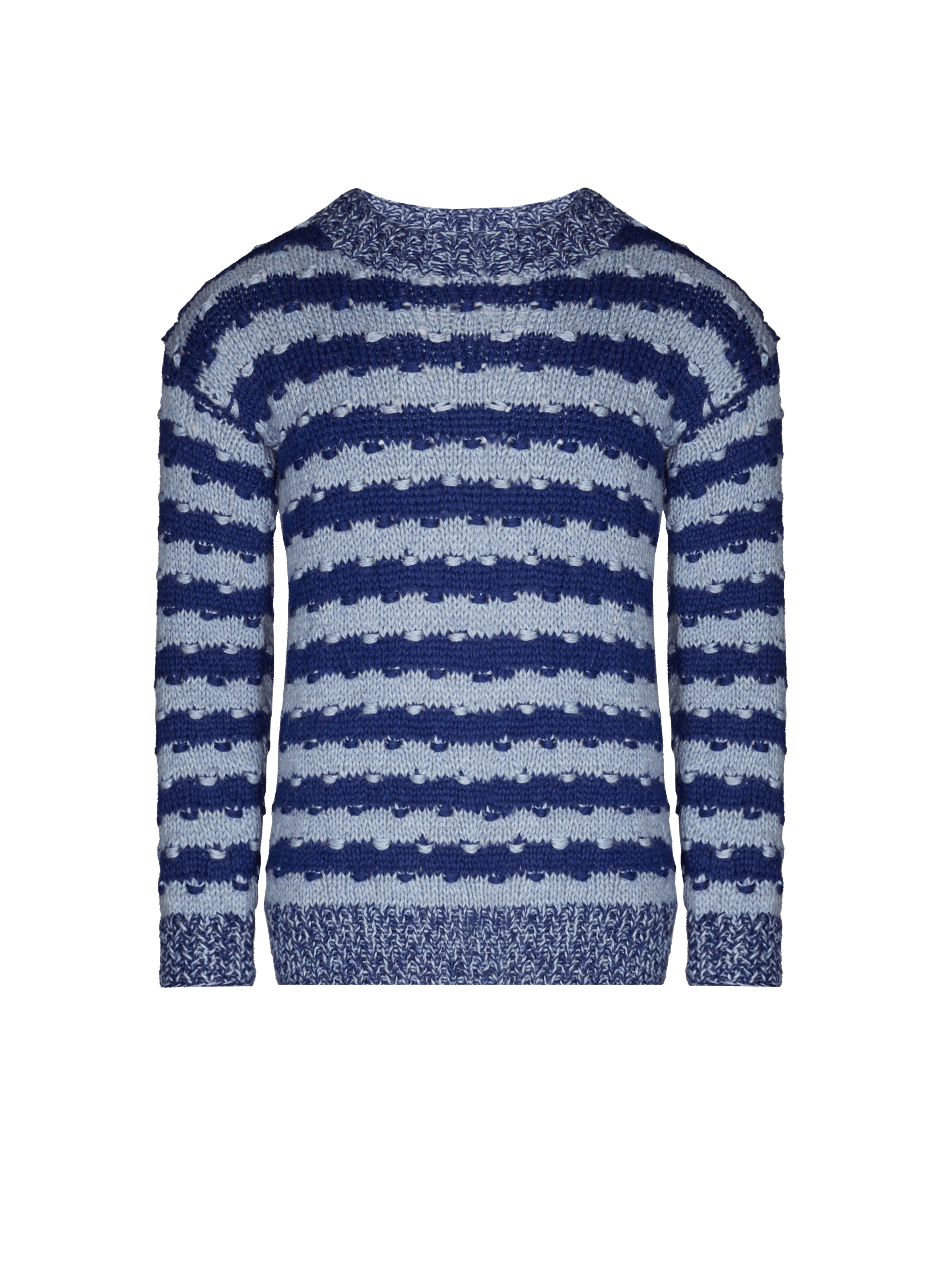 Pull à rayures en alpaga