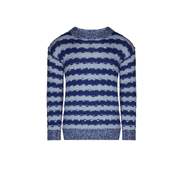 Pull à rayures en alpaga