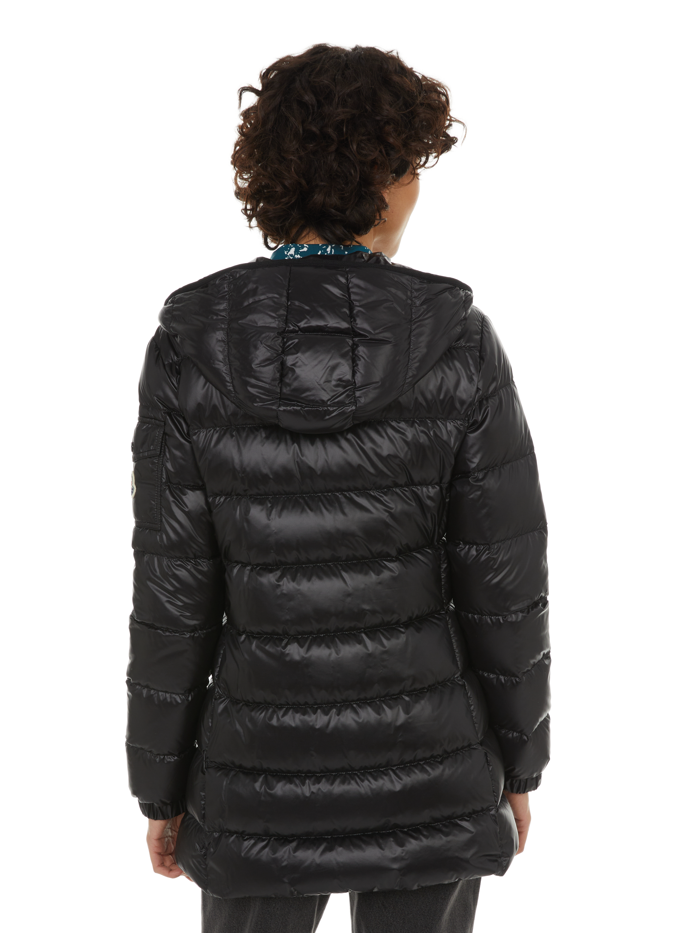 Mid-length down jacket MONCLER Black