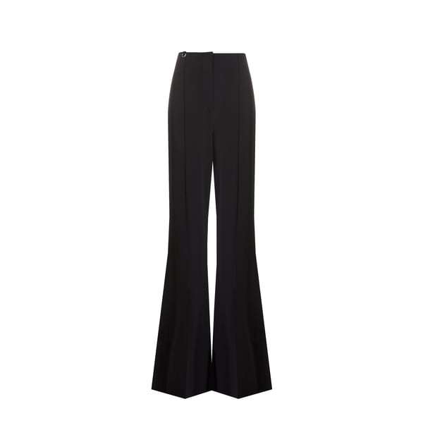 Jacquemus Flared Trousers In Black