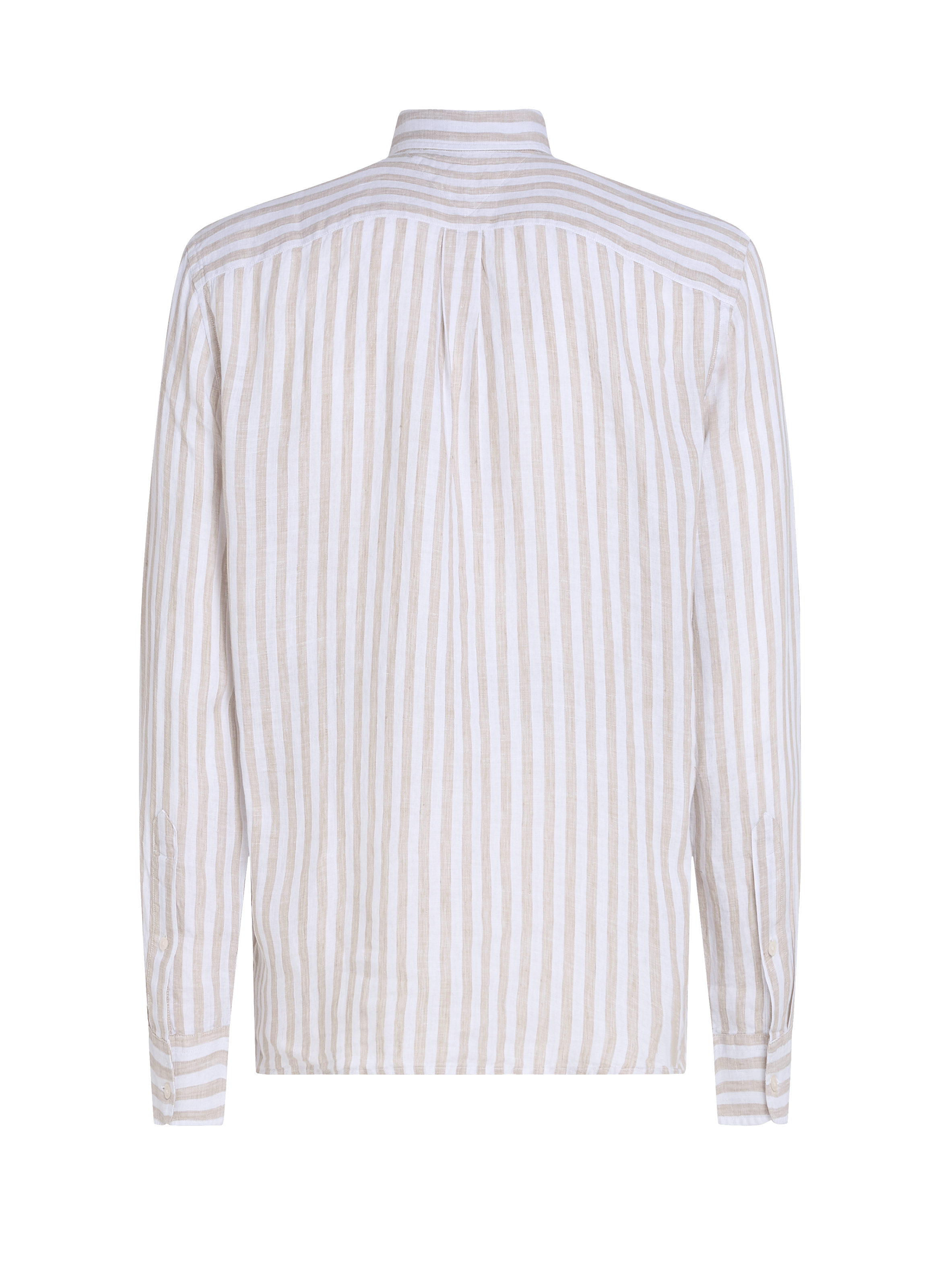 Chemise rayée en lin TOMMY HILFIGER Beige