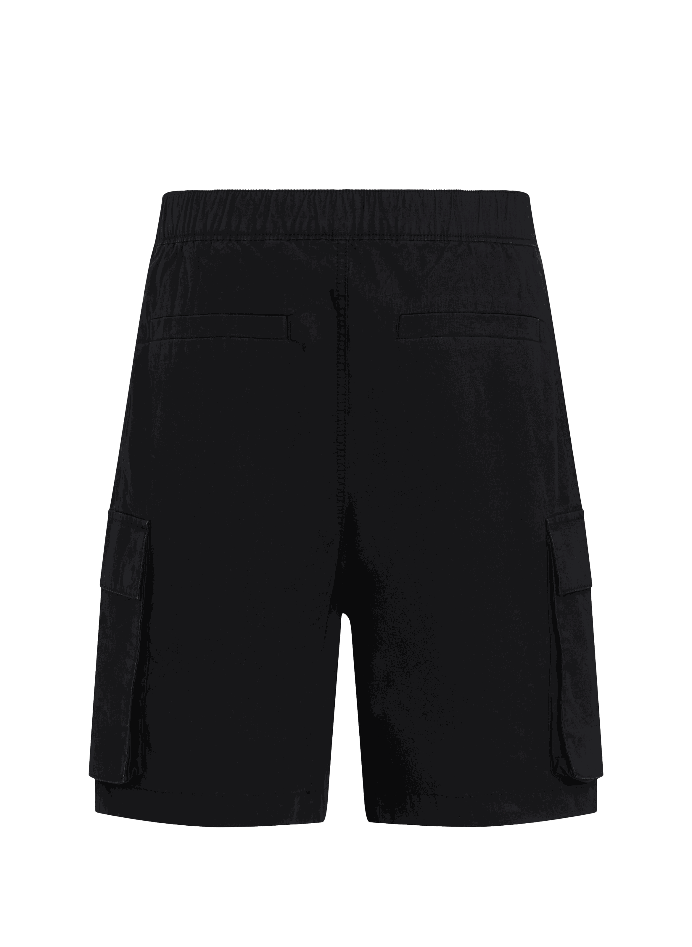 Short droit en coton mélangé CALVIN KLEIN Noir