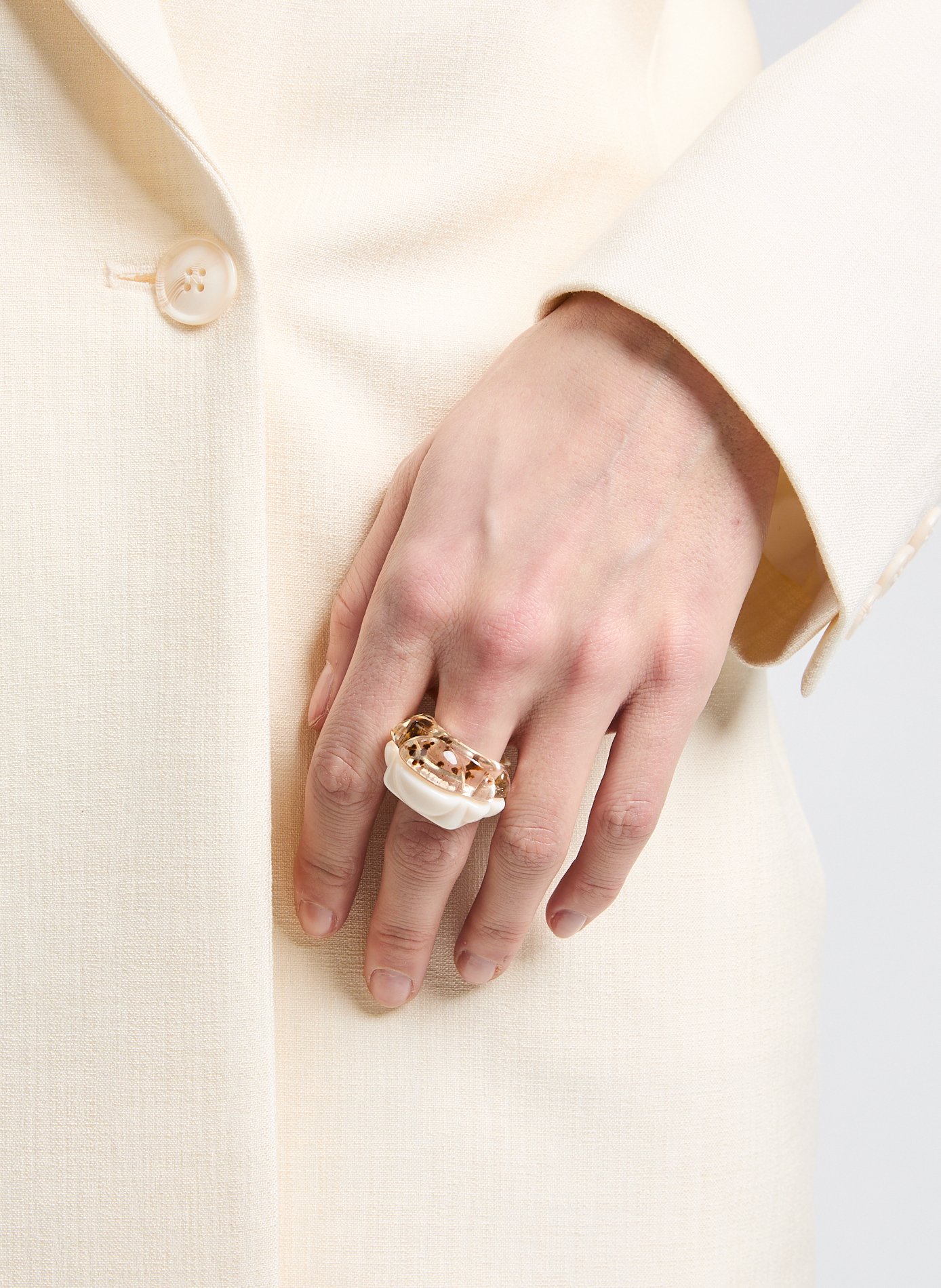 Bague Half Tiger Eye LA MANSO Multicolore