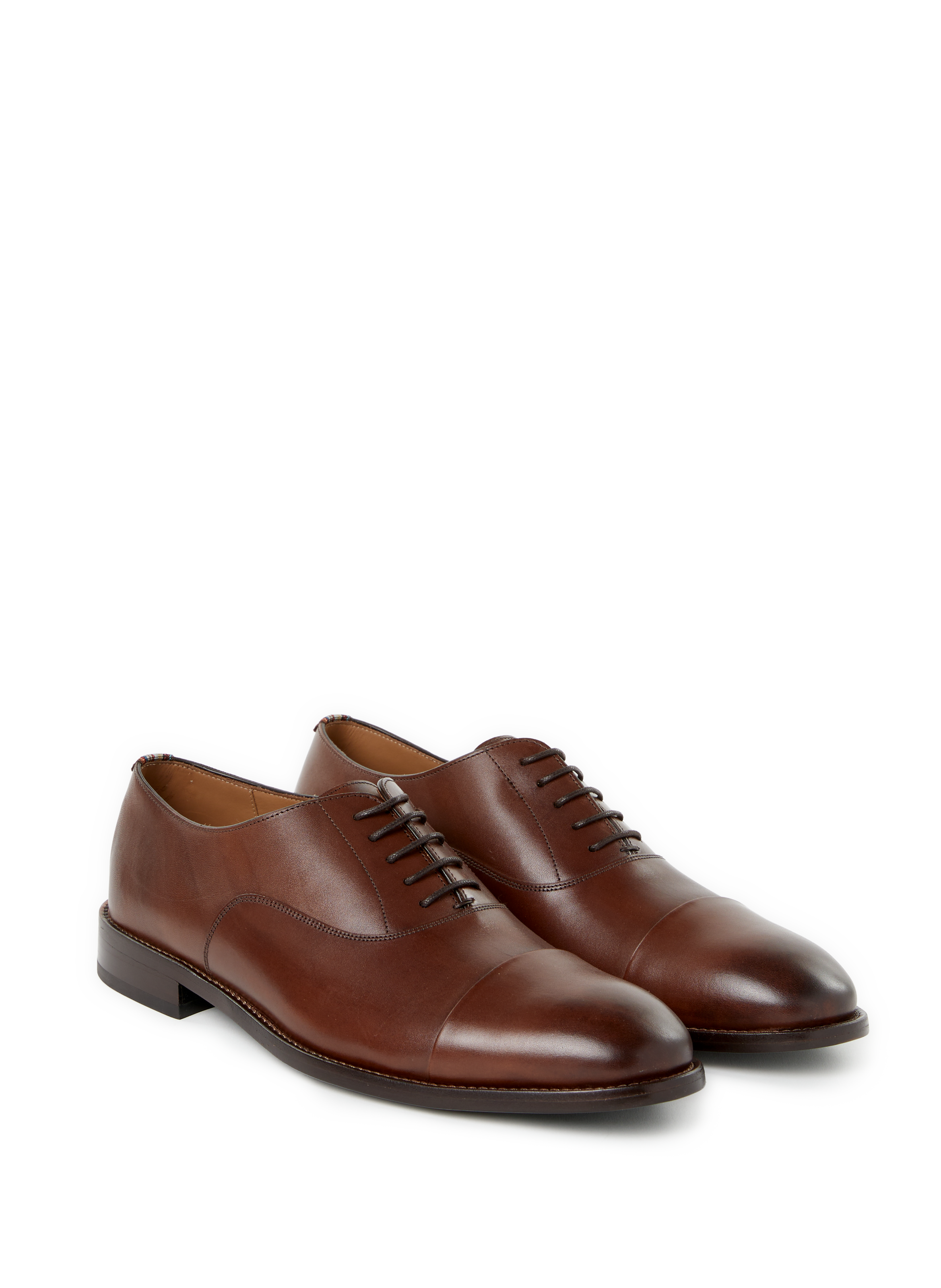 Derbies en cuir PAUL SMITH Marron