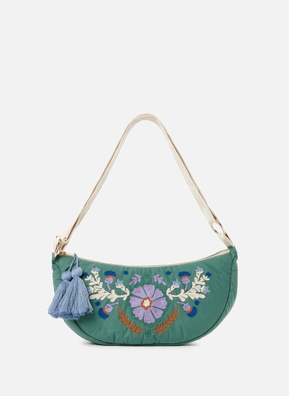 Embroidered shoulder bag Green by LOUISE MISHA LOUISE MISHA Embroidered shoulder bag Green