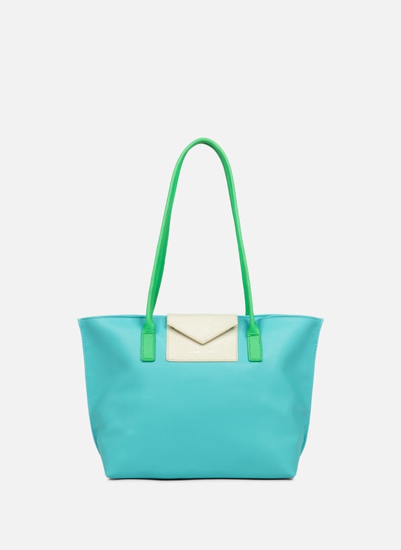Sac cabas épaule - maya kba Bleu by LANCASTER LANCASTER Sac cabas épaule - maya kba Bleu