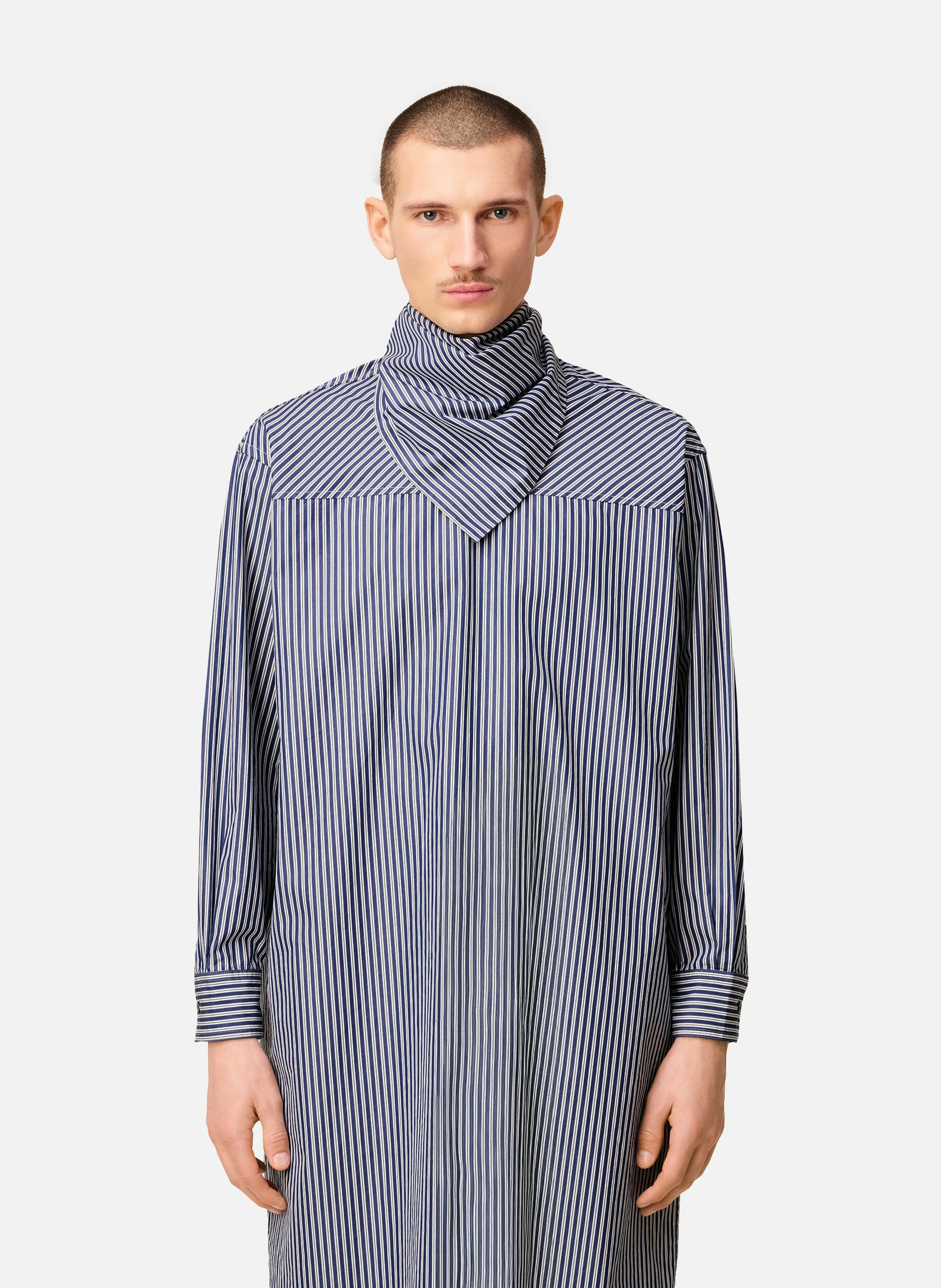 Robe midi bandana en coton unisexe AMI PARIS Bleu