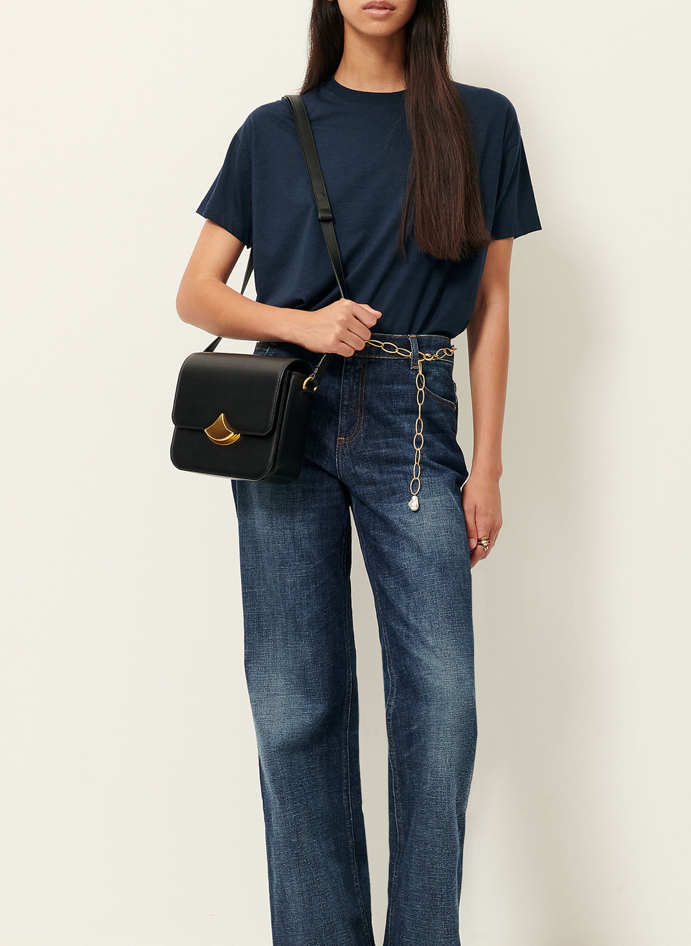 Tee-shirt oversize col rond too SESSUN Bleu