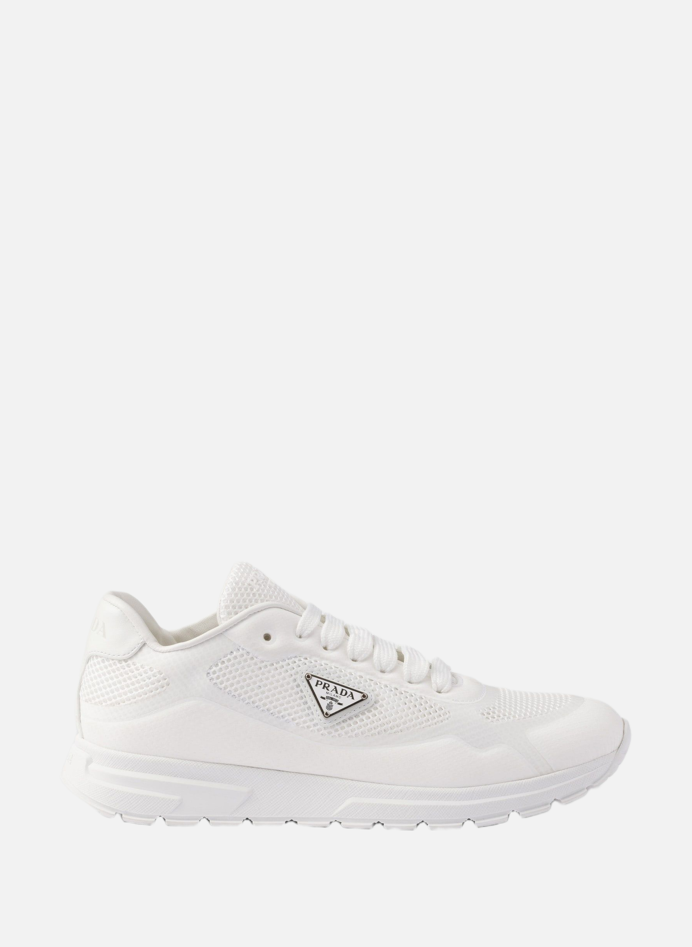 PRADA Sneakers prax 2.0 en tissu et mesh Blanc