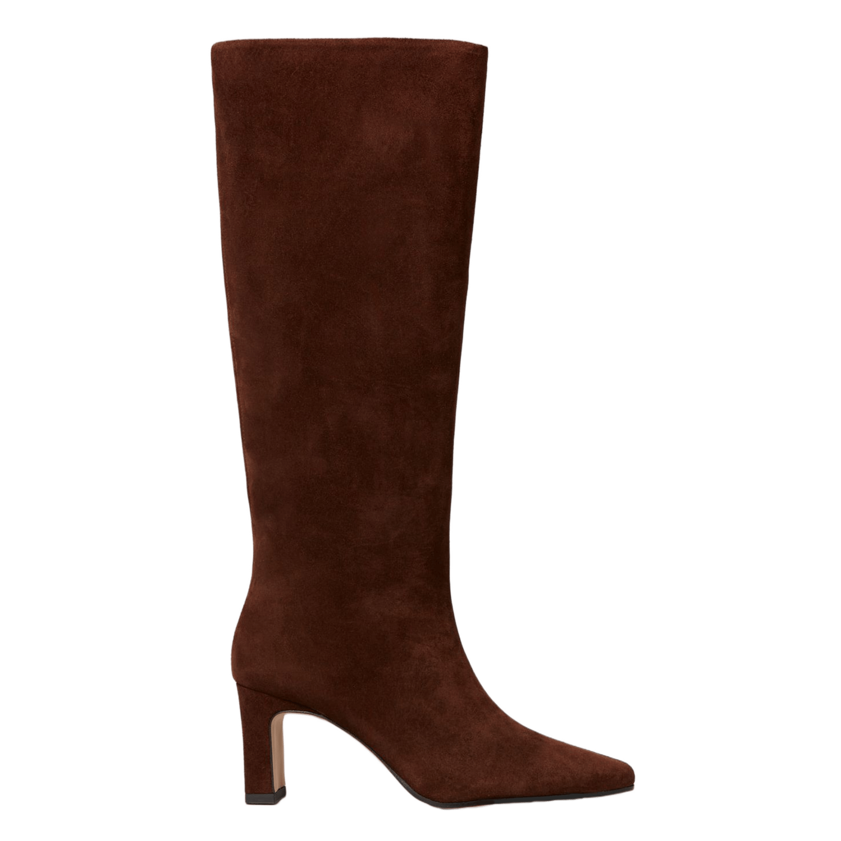 Bottes en cuir velours allen CLAUDIE PIERLOT Marron