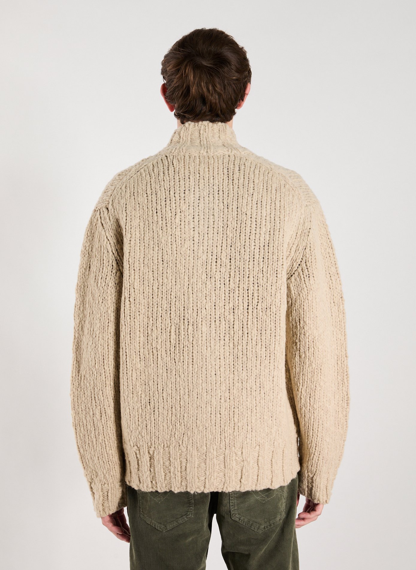 Cardigan tricoté en laine mélangée CLOSED Beige