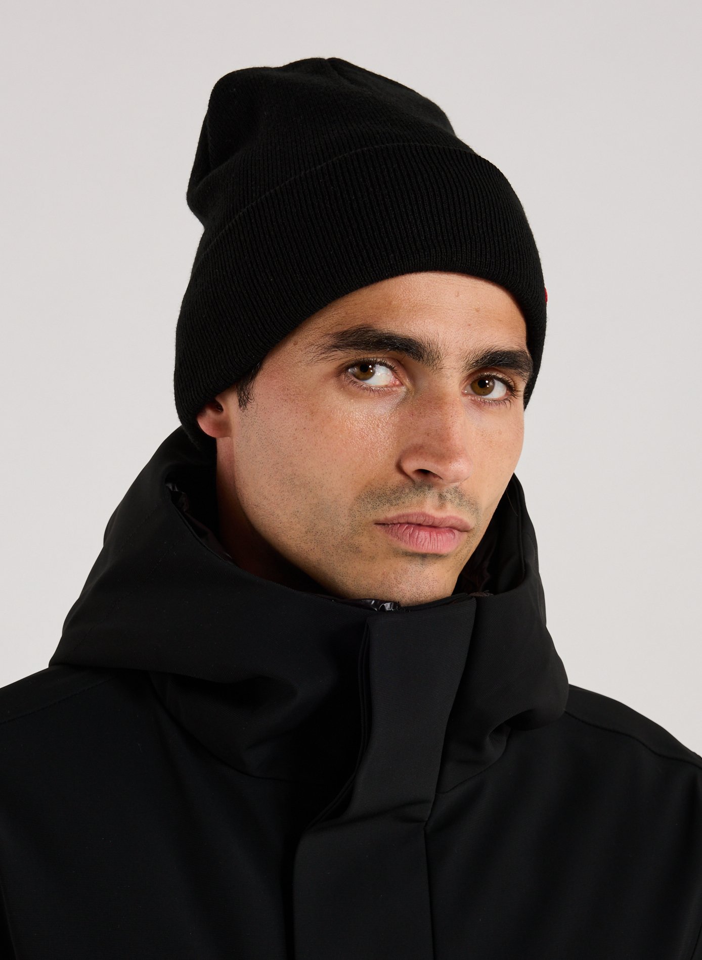 Bonnet uni à revers REPLAY Noir