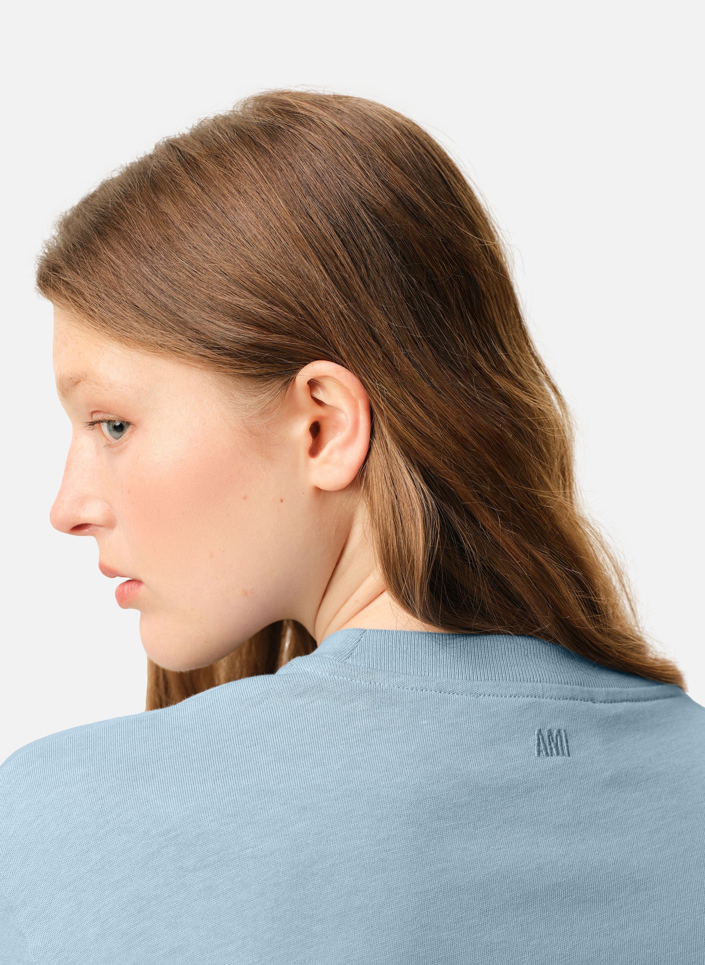 T-shirt ami de coeur en coton unisexe AMI PARIS Bleu