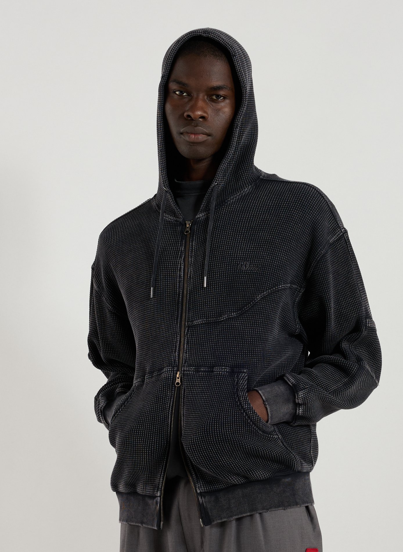 Hoodie à glissière Noir by DIME DIME Hoodie à glissière Noir