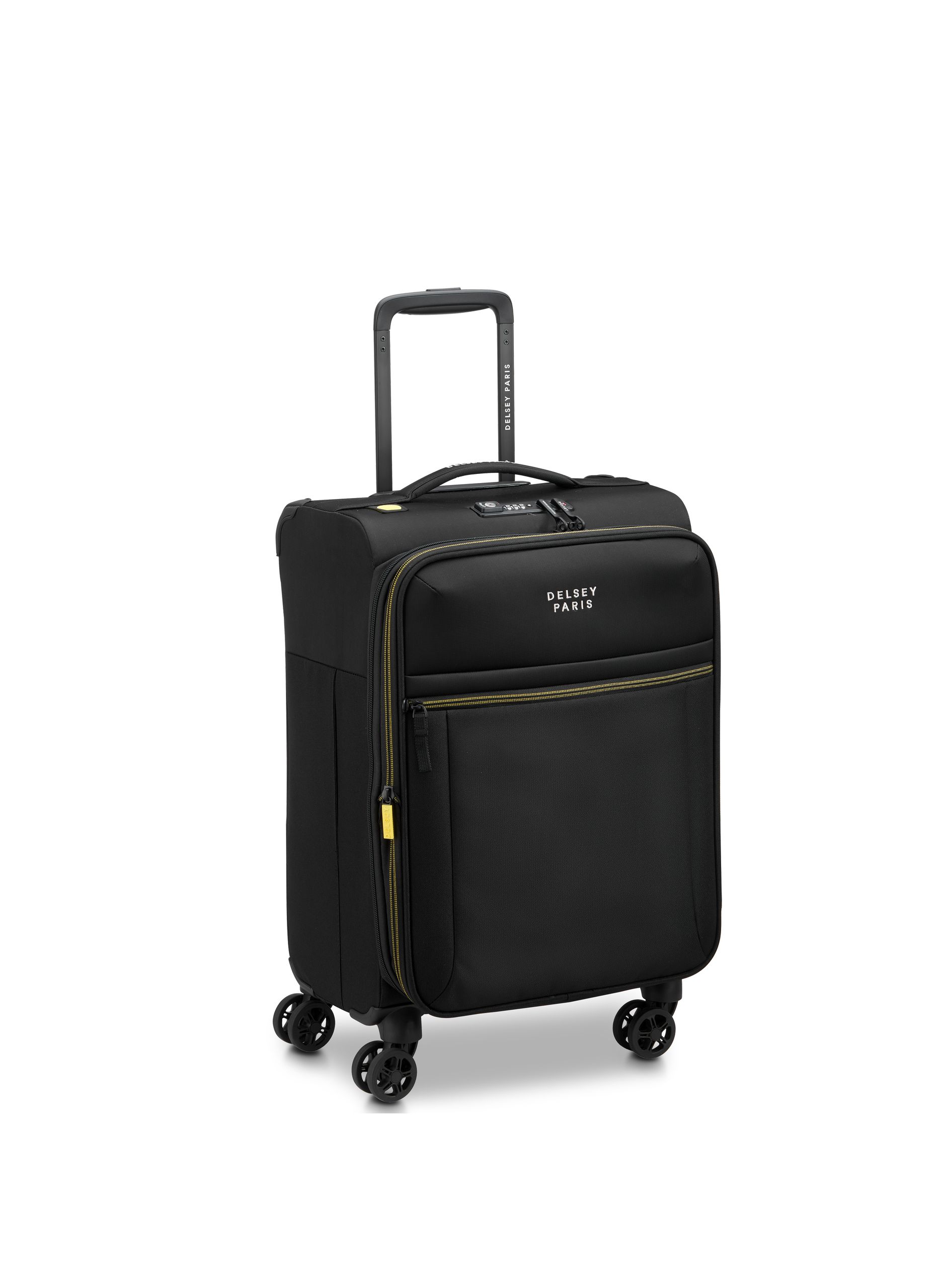 Valise cabine souple taille s - brochant 3 DELSEY PARIS Noir