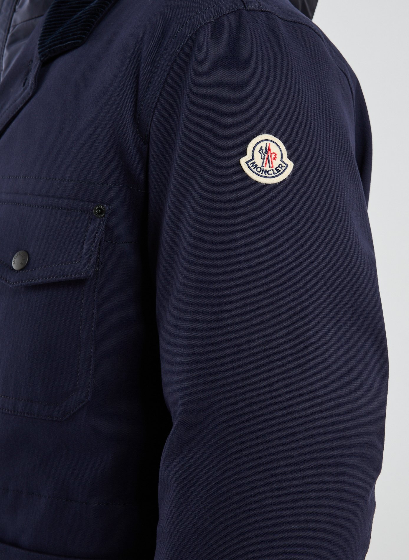 Reversible cotton-blend jacket MONCLER Blue