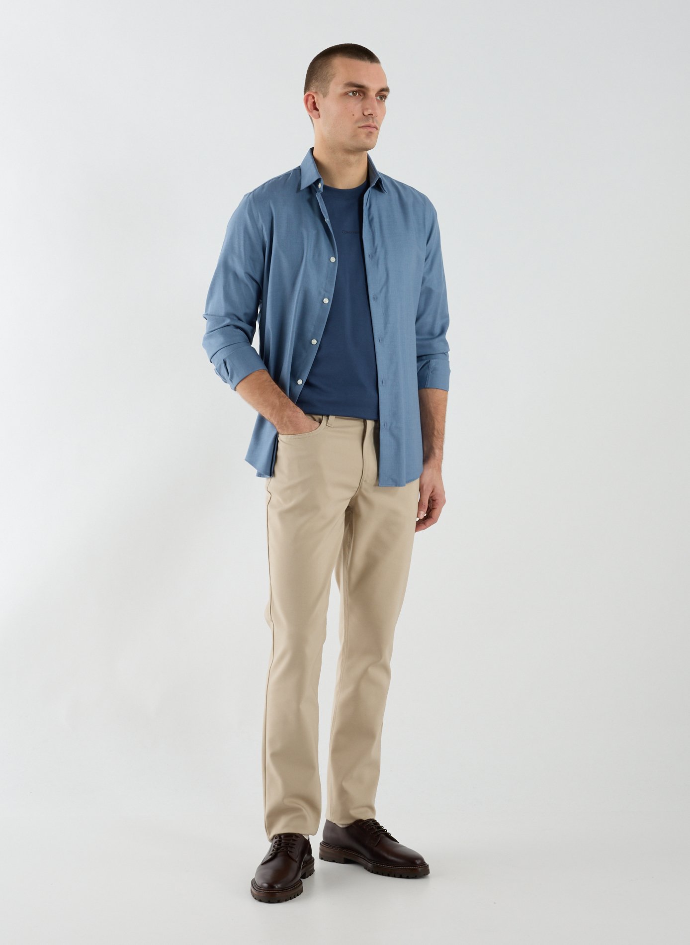 Chemise slim  CALVIN KLEIN Bleu