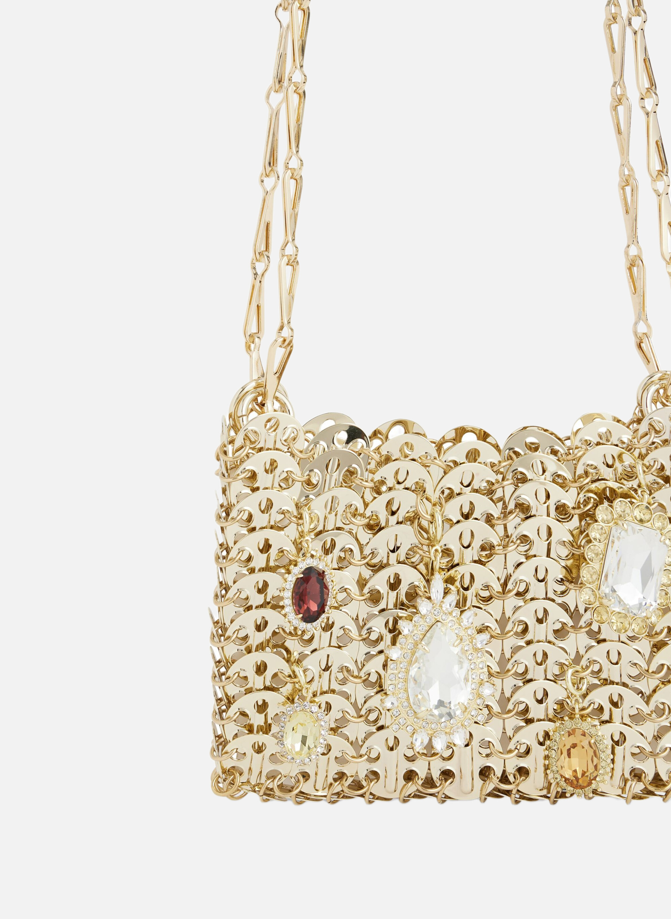 Sac nano 1969 avec charms RABANNE Doré