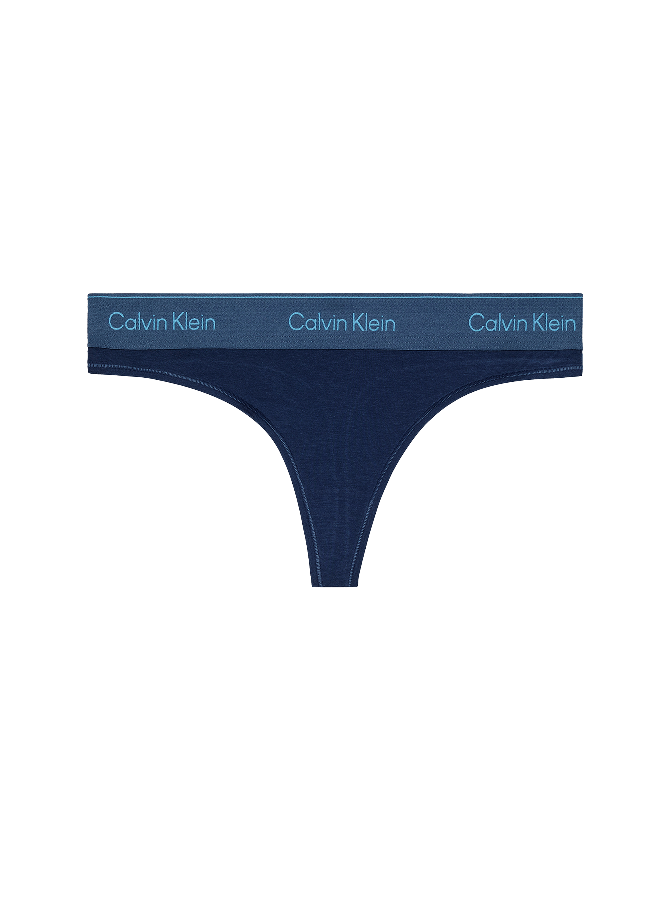 CALVIN KLEIN String à motif Bleu