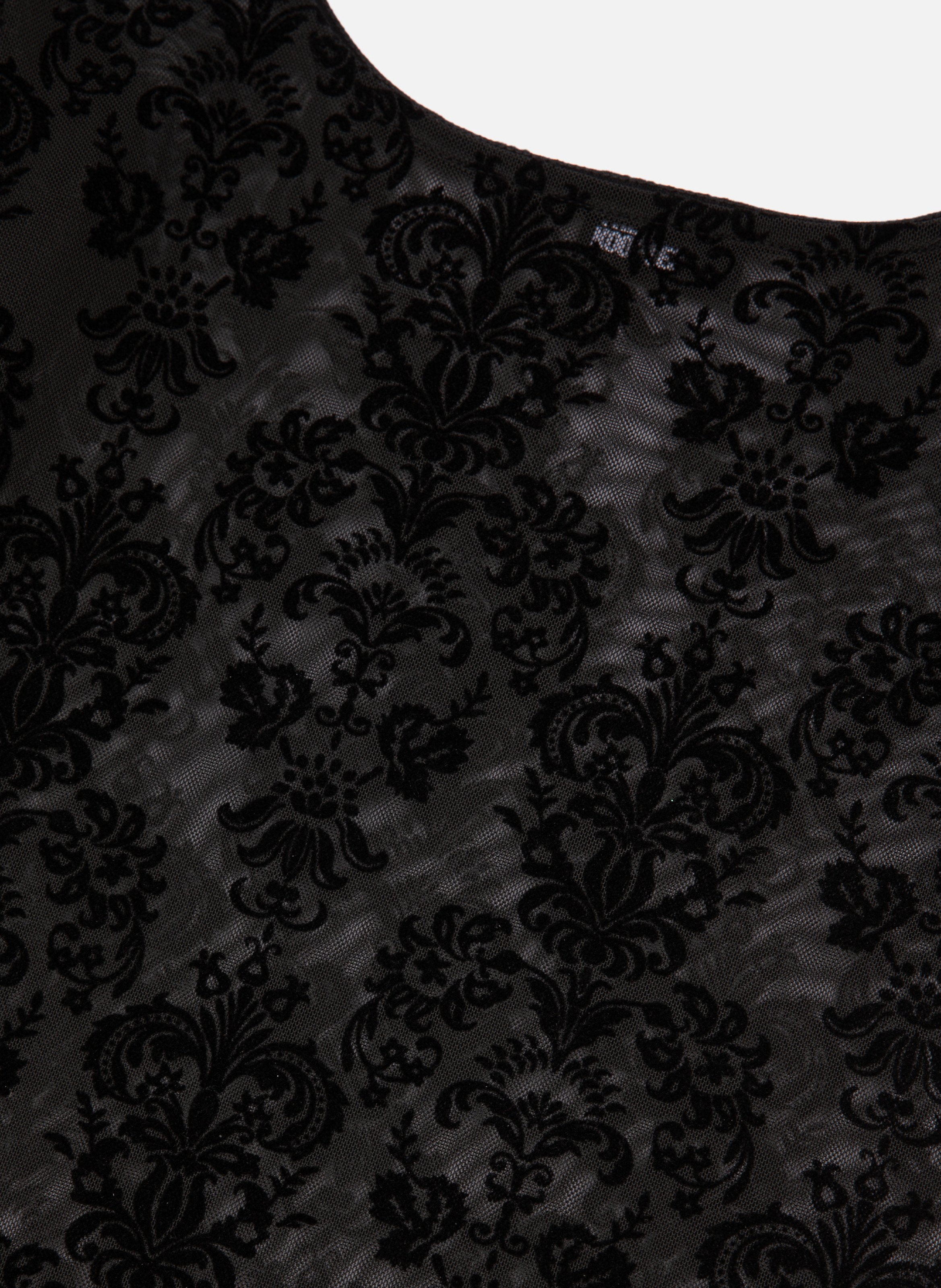 Body en mesh avec flocages THE KOOPLES Noir