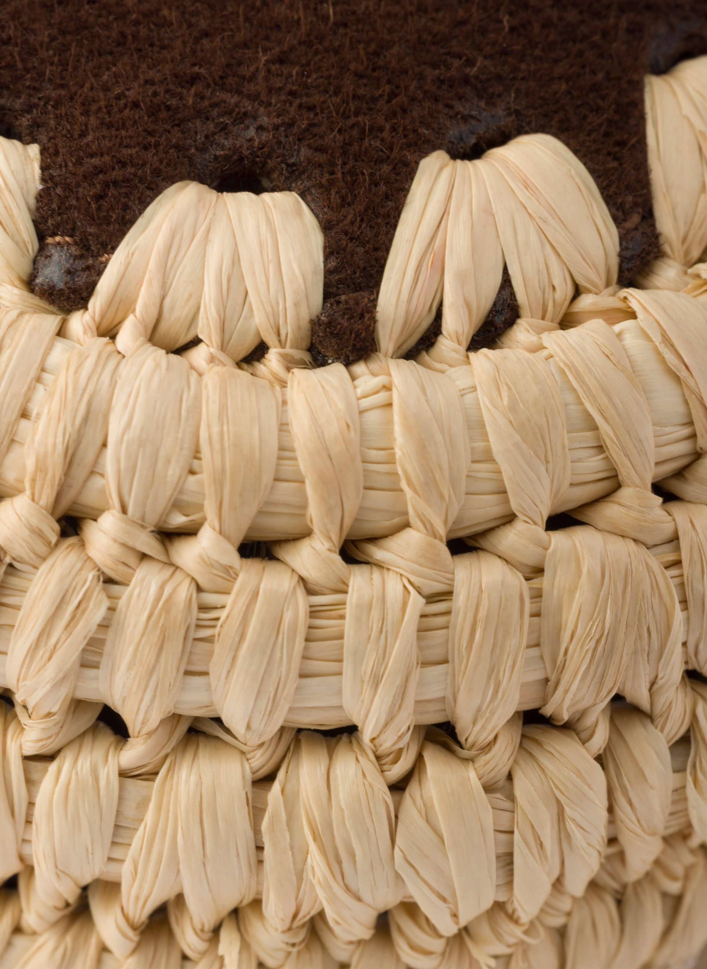 Mules en veau velours PRADA Marron