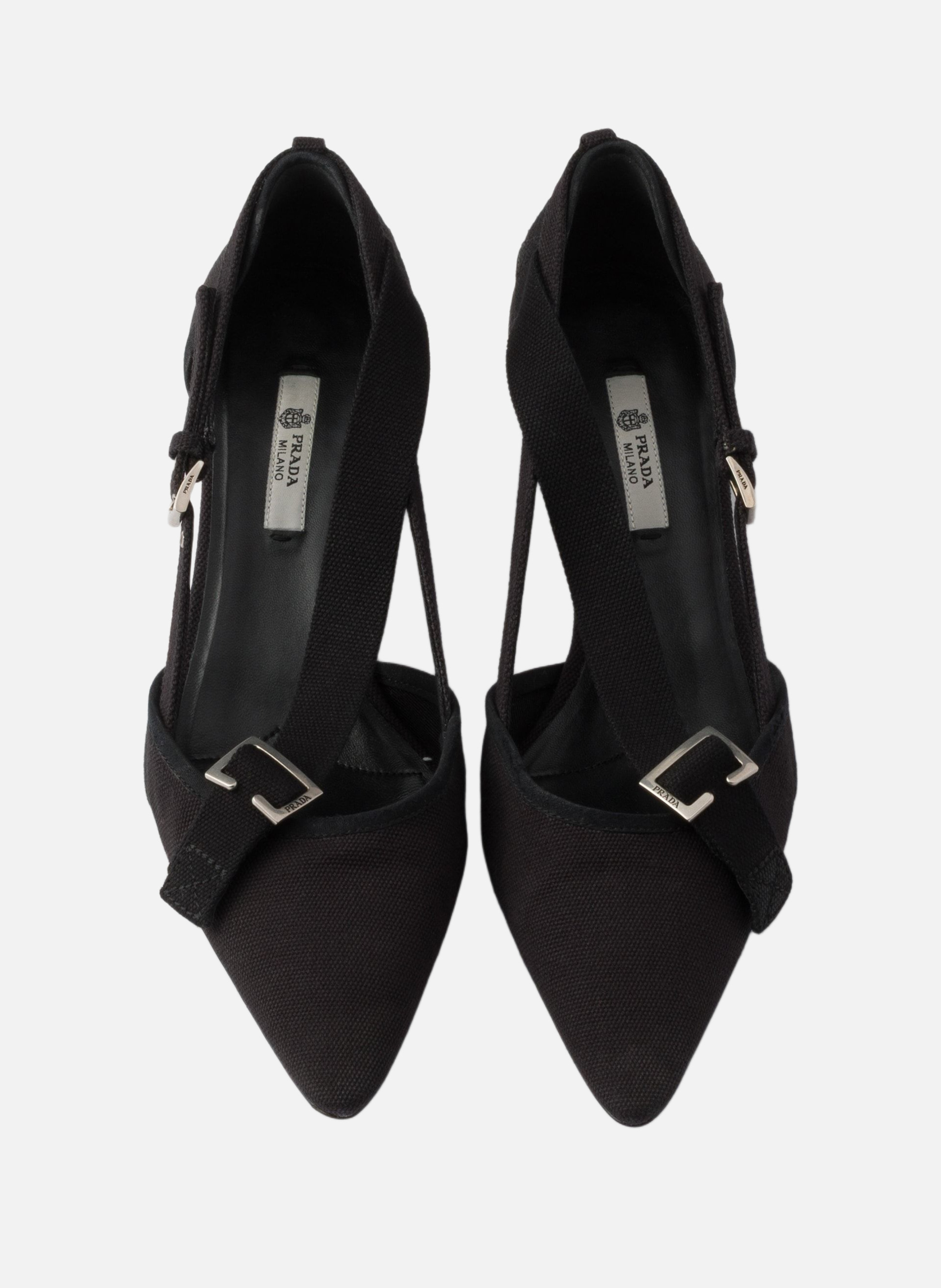 Escarpins en toile PRADA Noir
