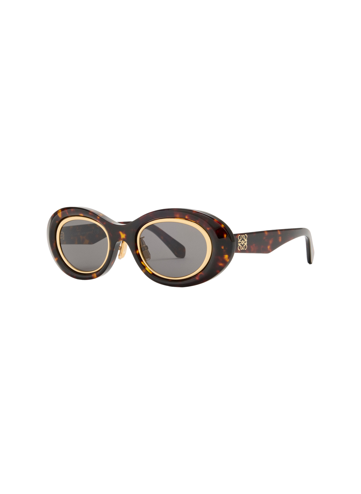 Sunglasses Mini Anagram Oval LOEWE Brown