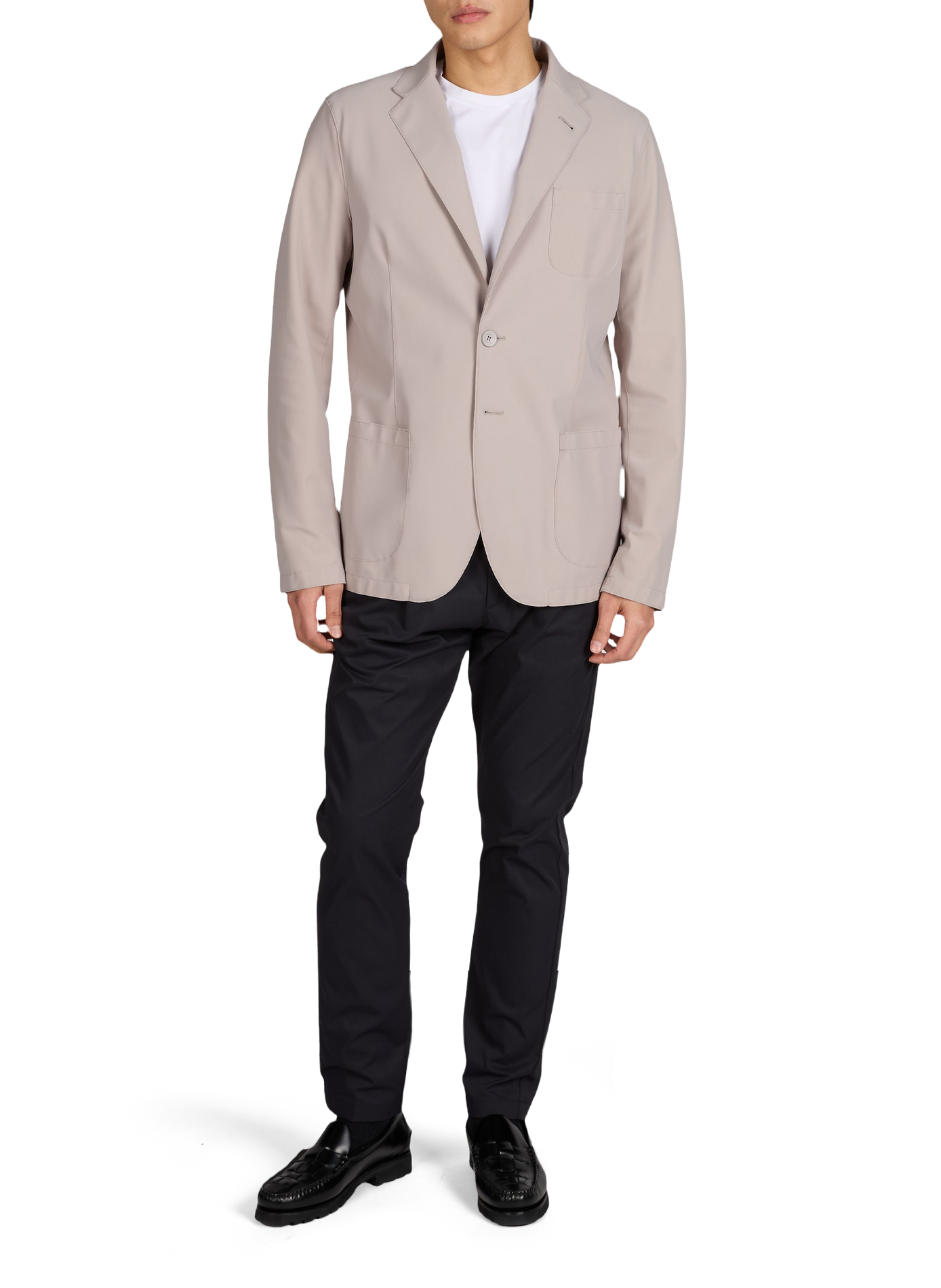 Blazer droite uni HERNO Gris