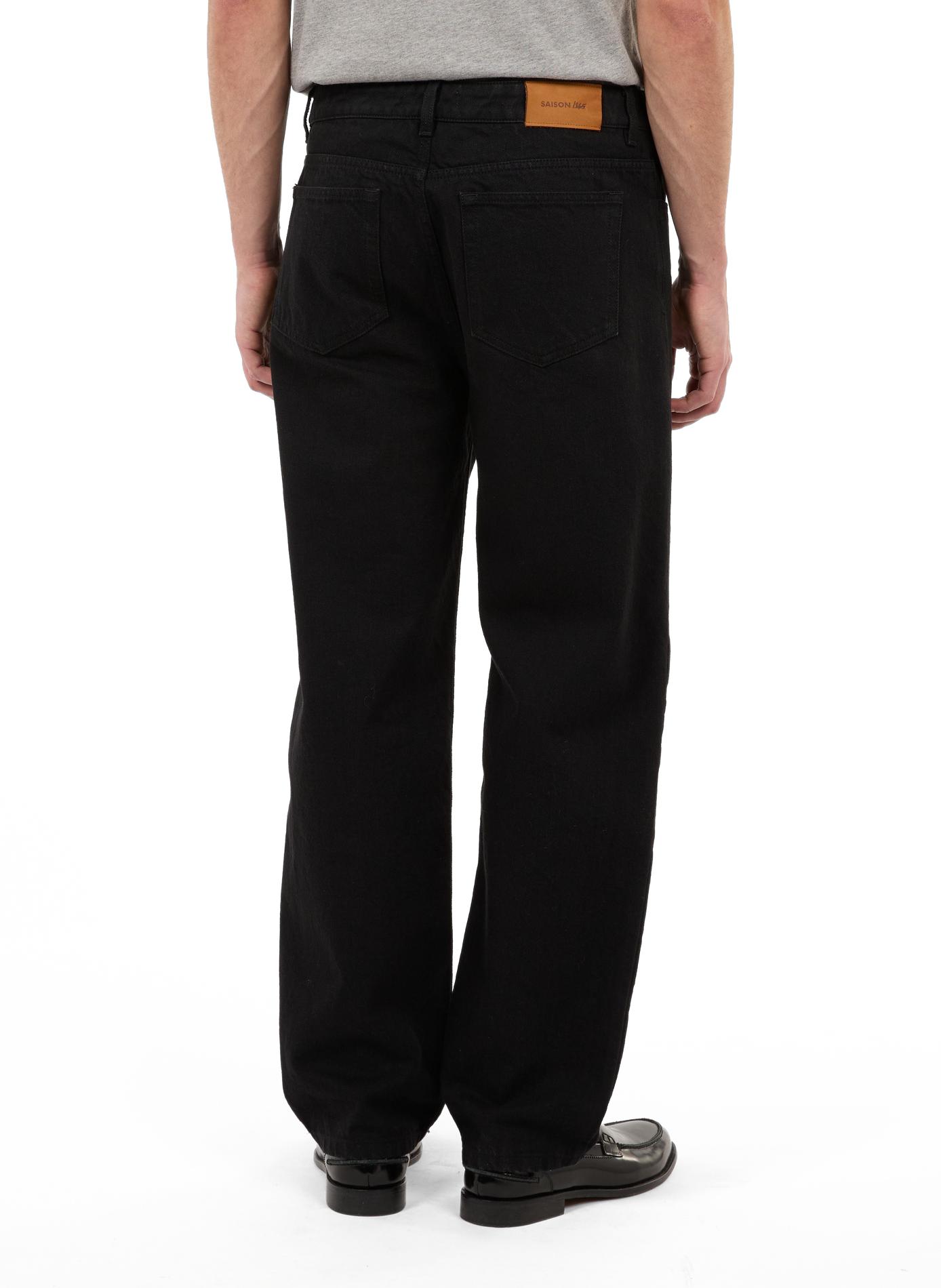 Straight-fit cotton jeans SAISON 1865 Black
