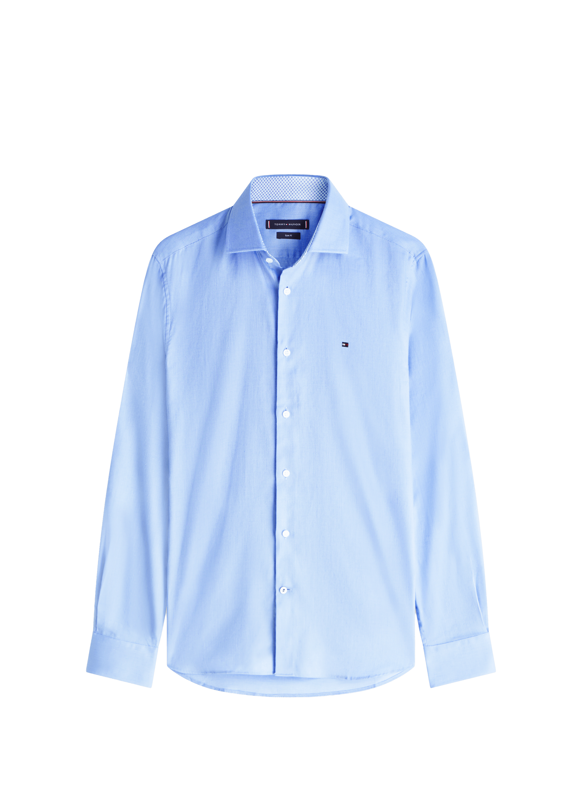 Straight cotton blend Shirt TOMMY HILFIGER Blue