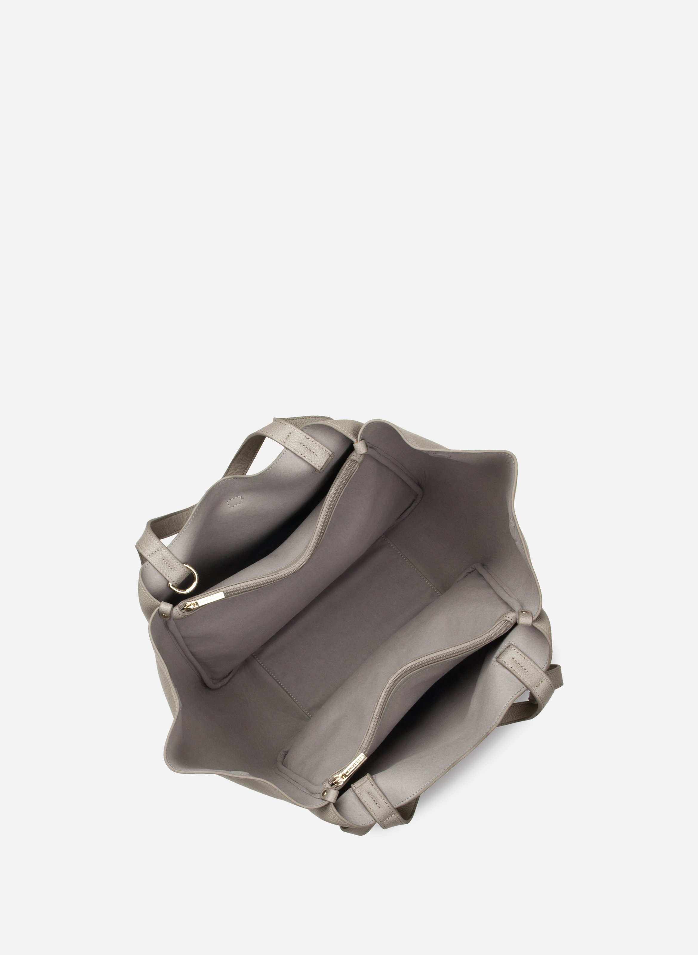 Grand sac cabas épaule - milano horizon LANCASTER Gris