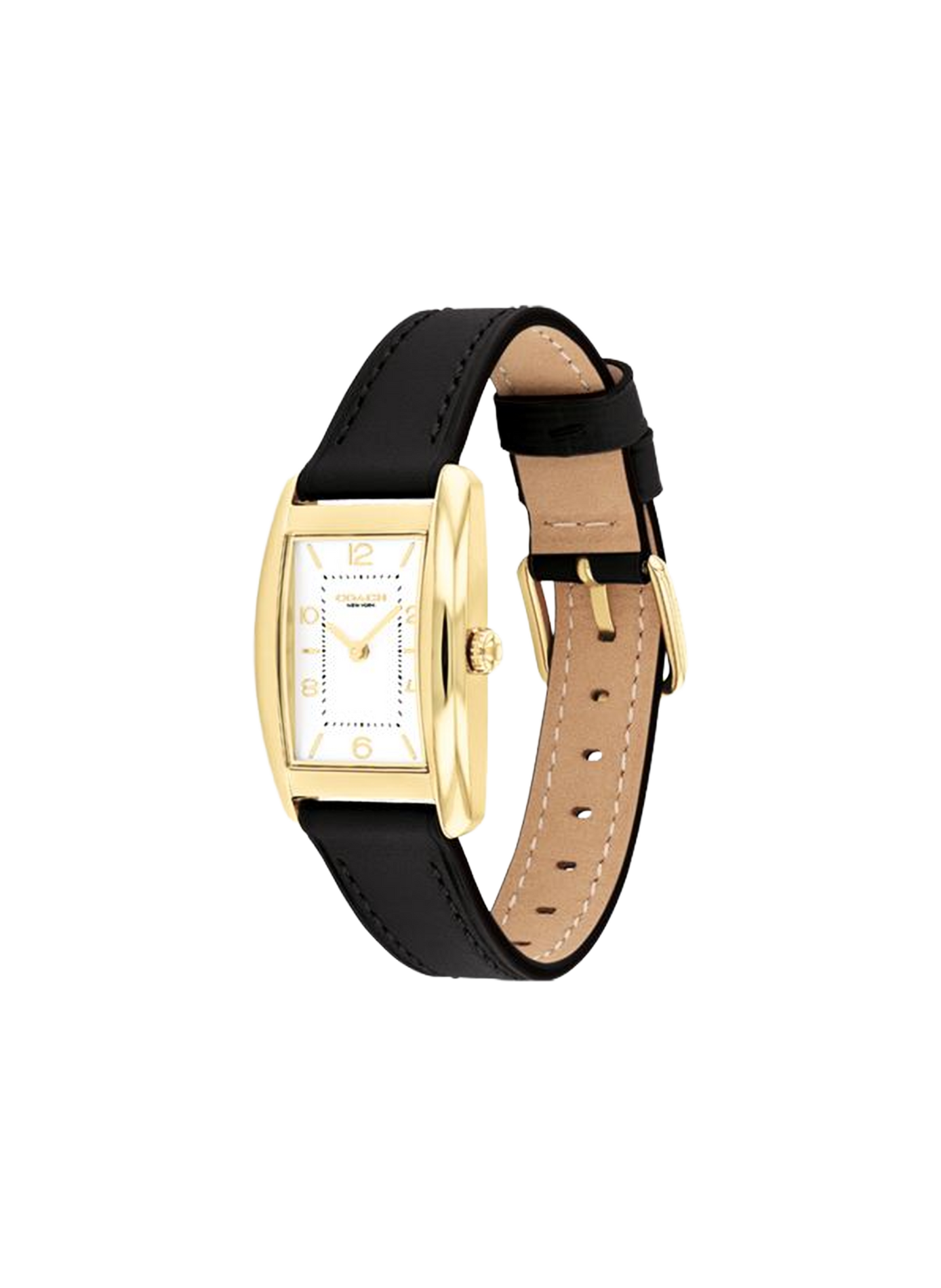 Montre quartz Reese en cuir COACH MONTRES Noir