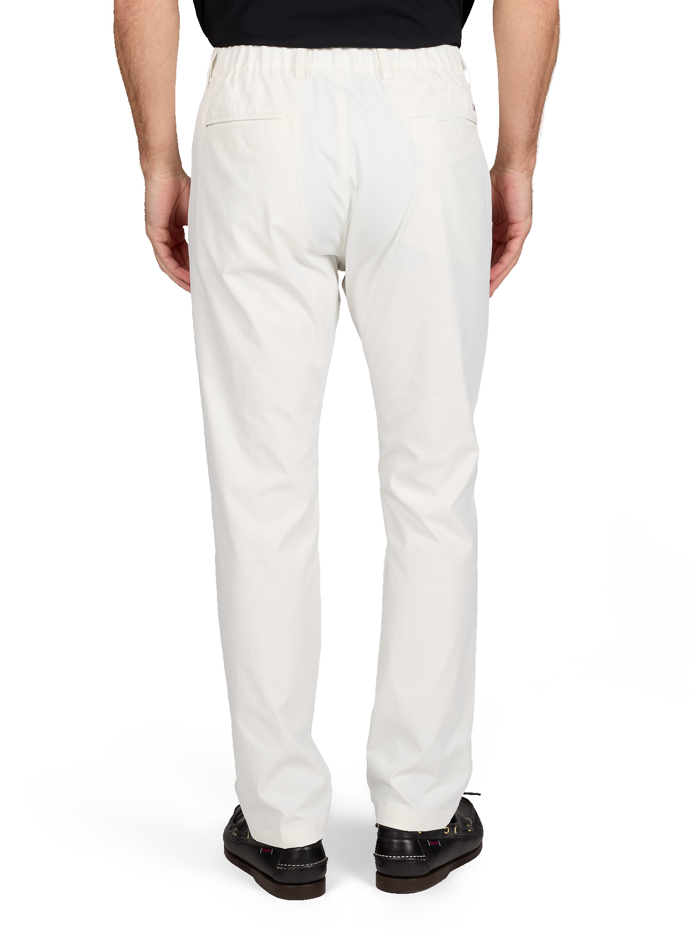 Straight leg pants with mid-rise waist HERNO White
