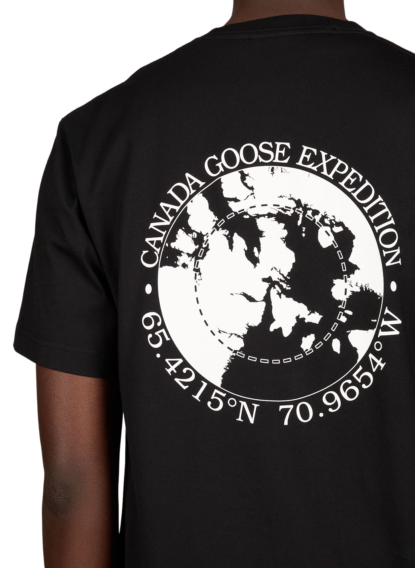 Printed cotton T-shirt CANADA GOOSE Black