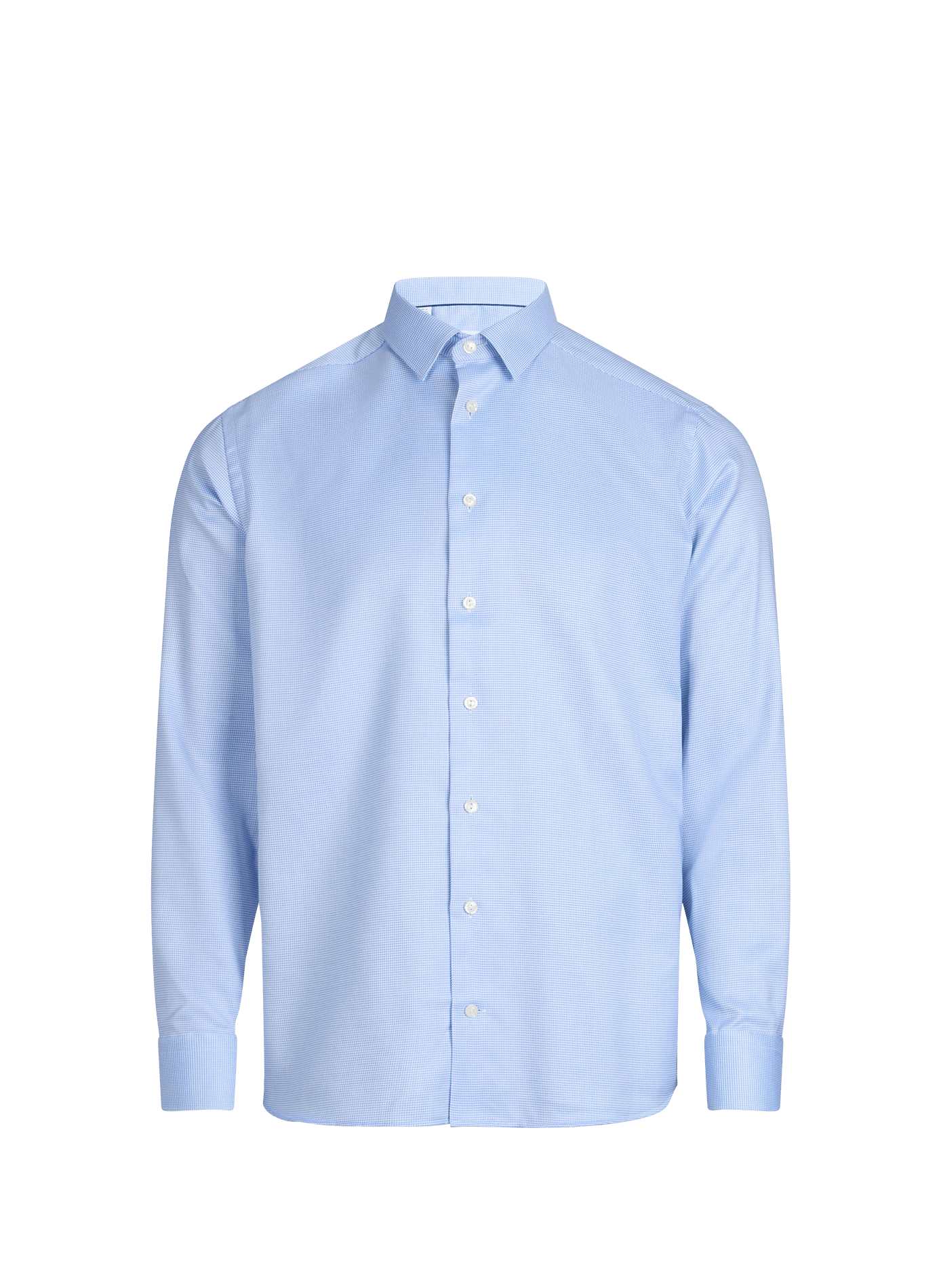 Cotton poplin shirt ETON Blue