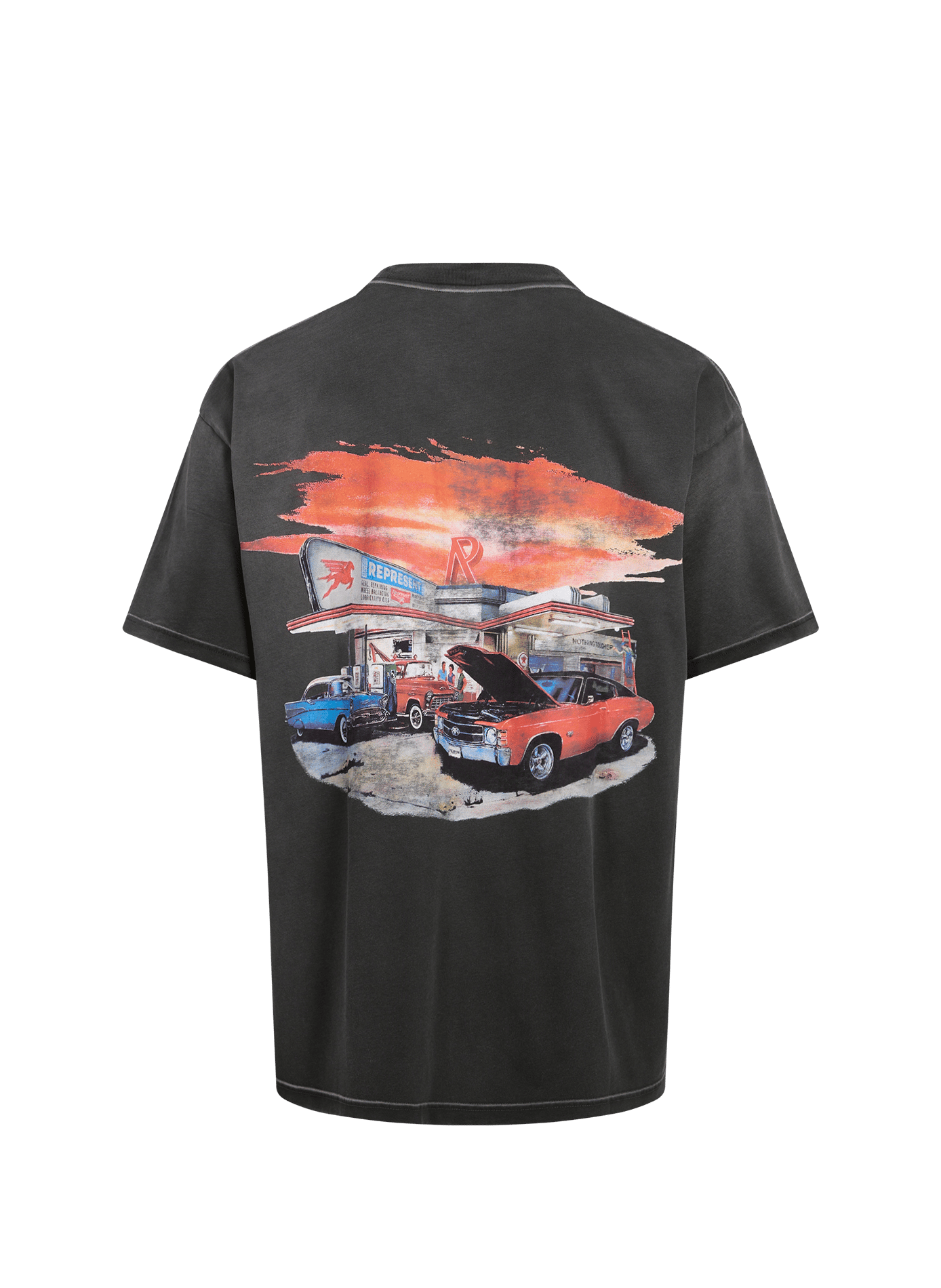 T-shirt imprimé en coton REPRESENT Gris