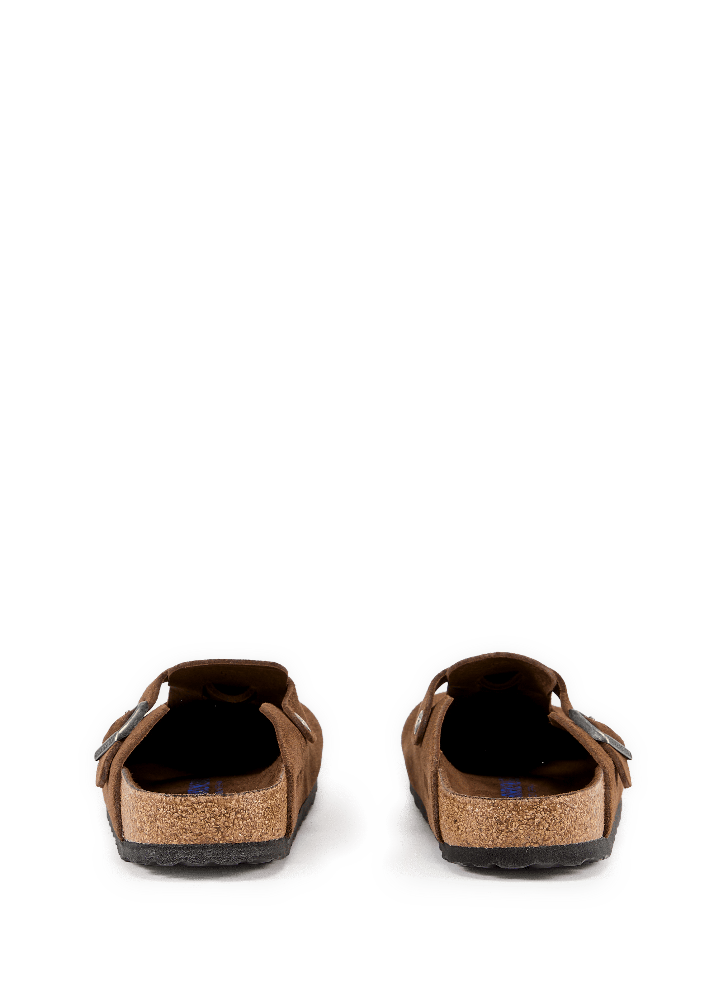 Platte muiltjes van suèdeleer in Boston BIRKENSTOCK Bruin