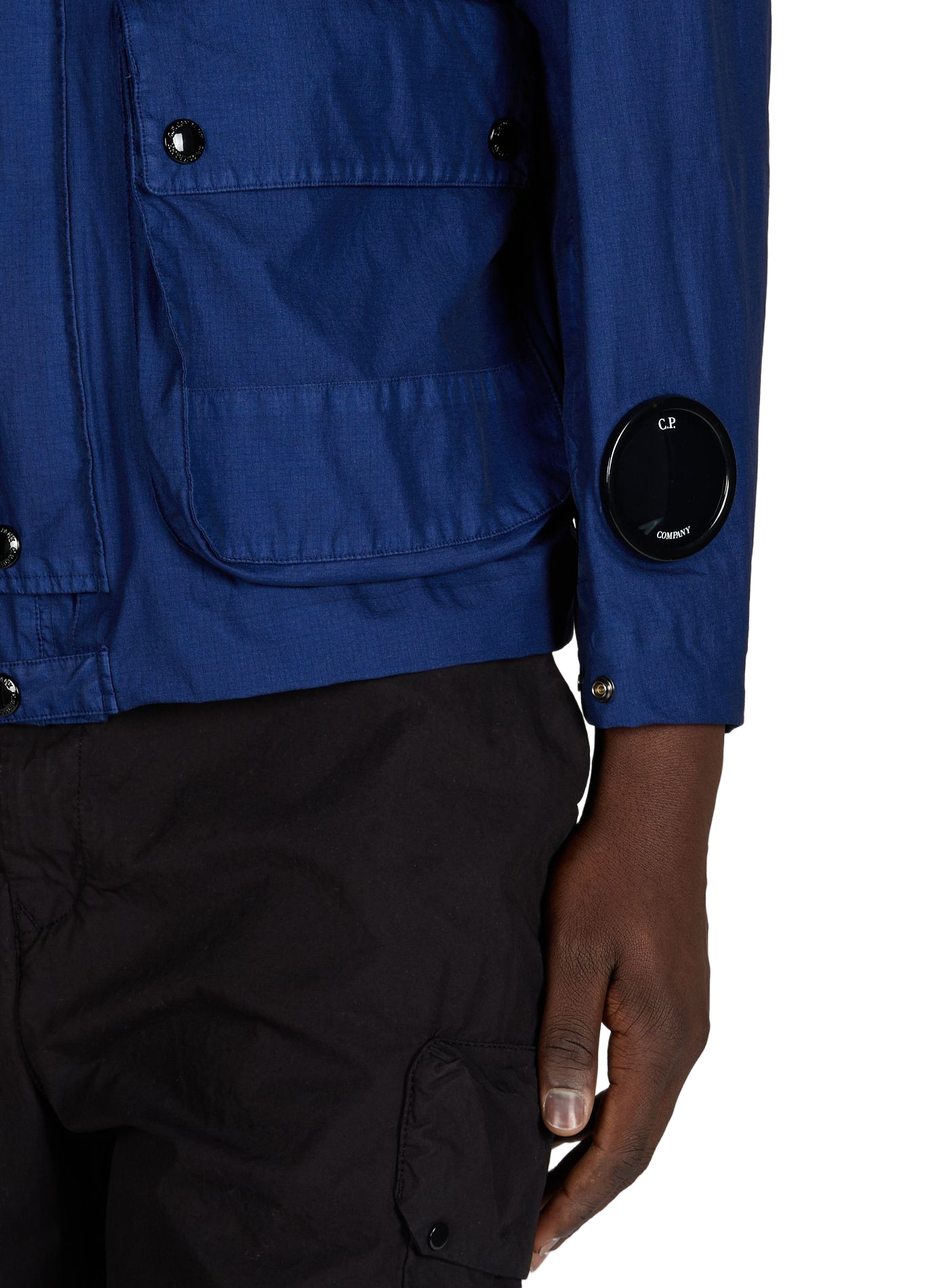 Lightweight hooded jacket CP COMPANY Blue