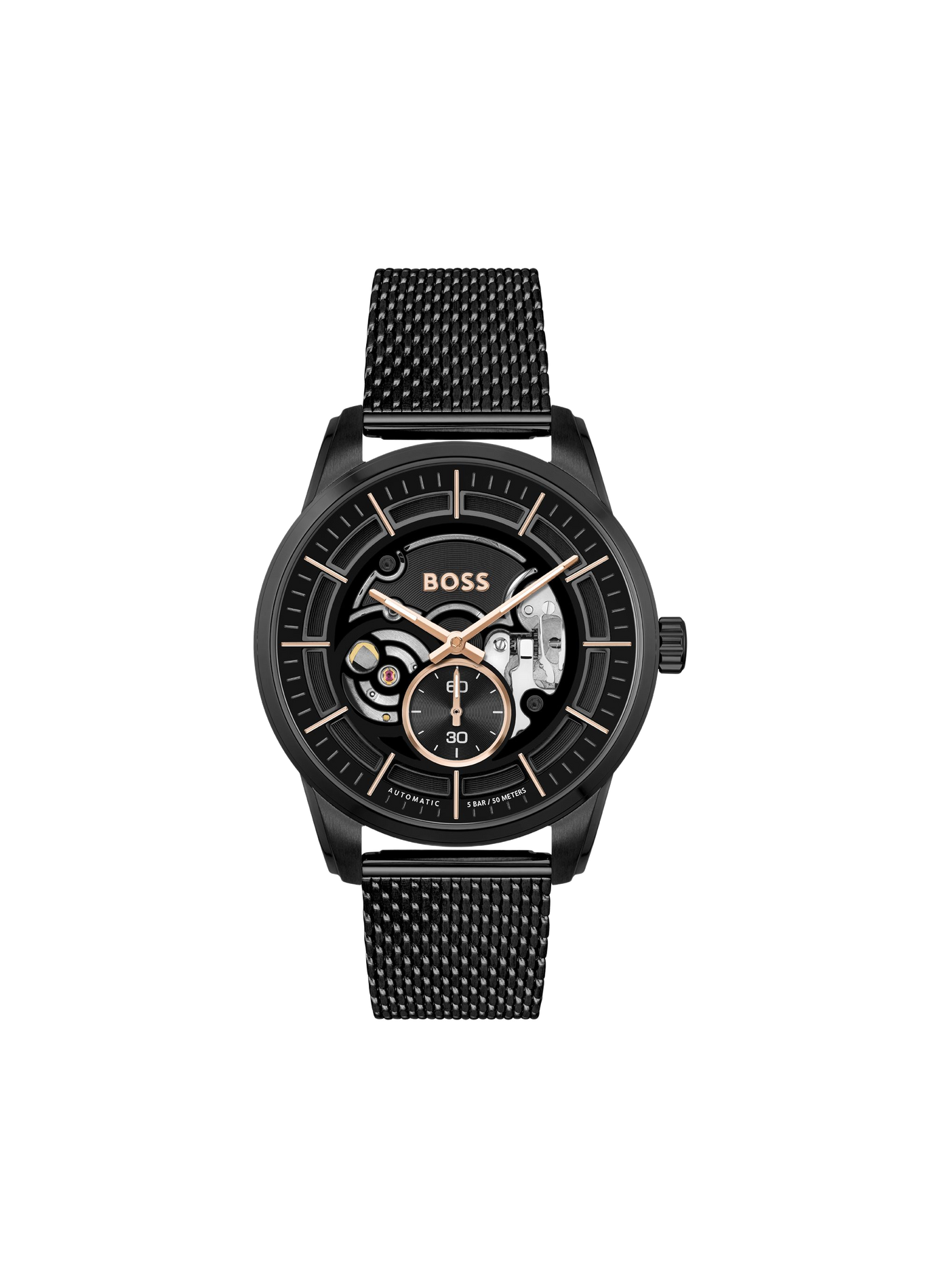 Montre quartz Sophio en acier inoxydable BOSS MONTRES Noir