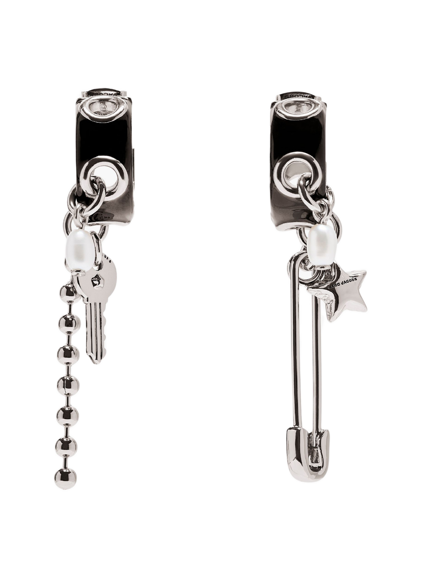 Boucles d'oreille The Punk Beauty Charm MARC JACOBS Noir