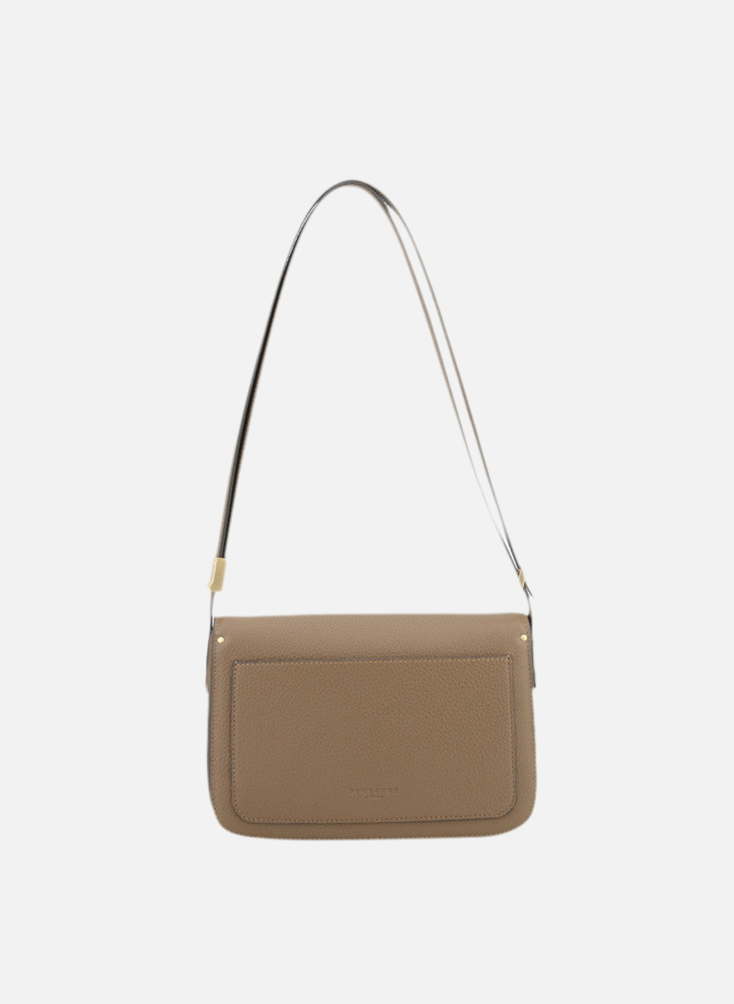 Auteuil | sac porté travers gm en cuir de vachette POURCHET Marron
