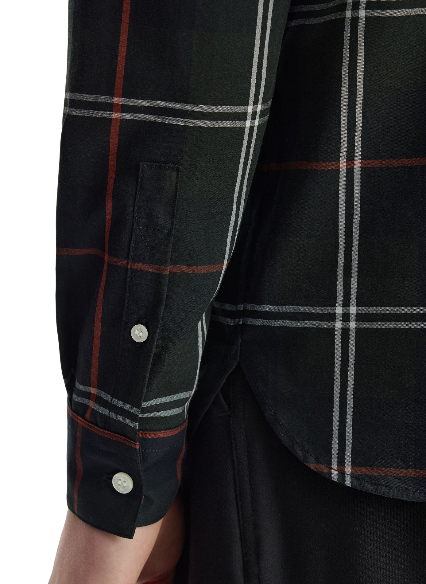 Chemise col classique en coton FRED PERRY Vert