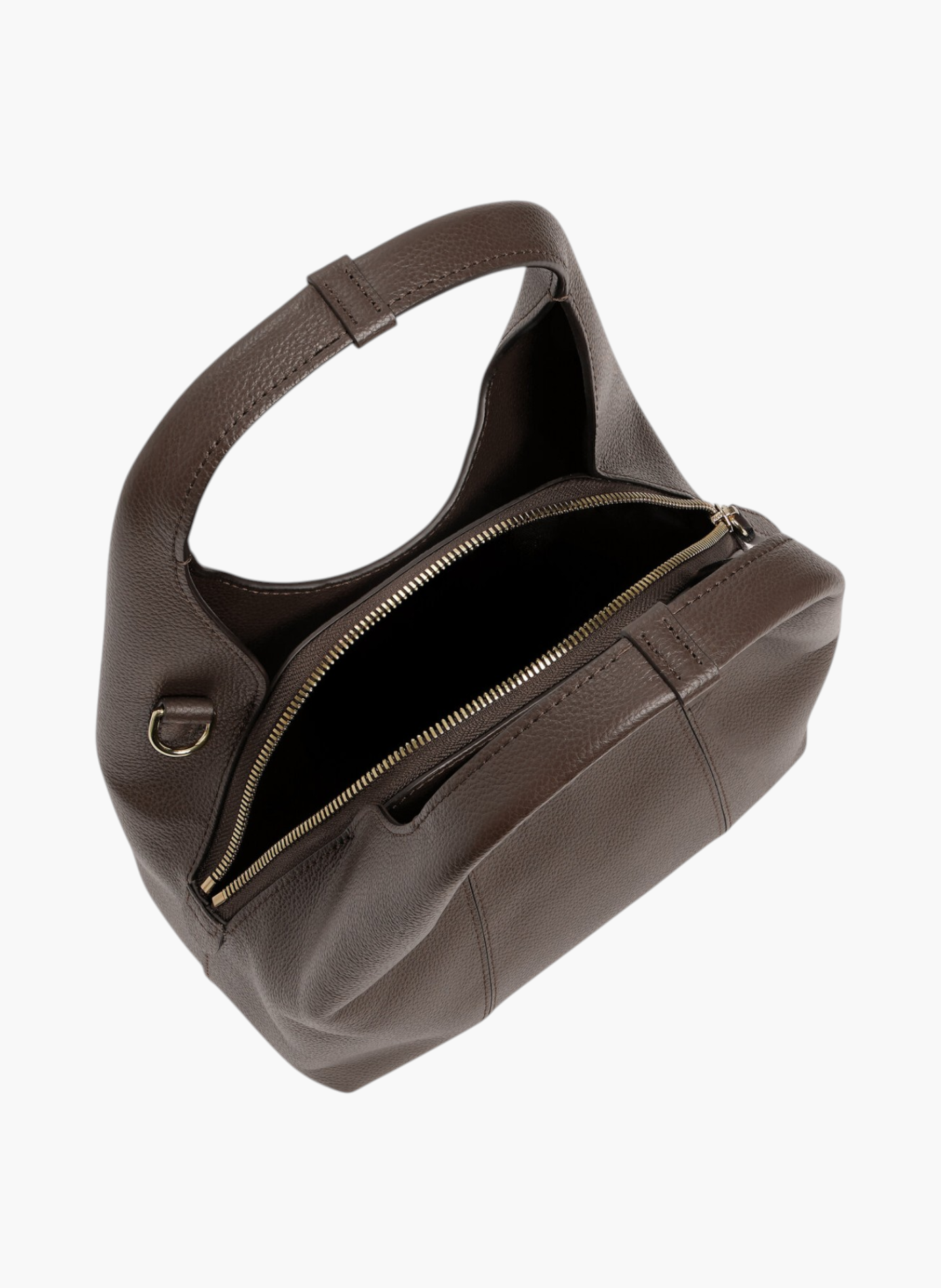 Petit sac à main juliette en cuir grainé | Marron LE TANNEUR Femme