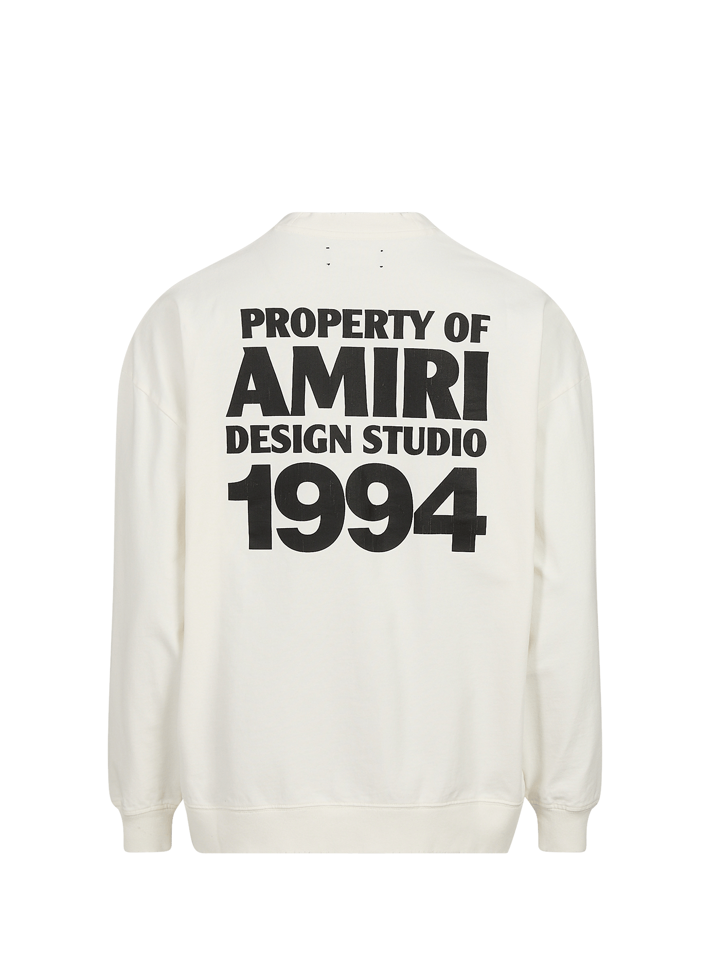 Oversized screen-printed cotton sweatshirt AMIRI White
