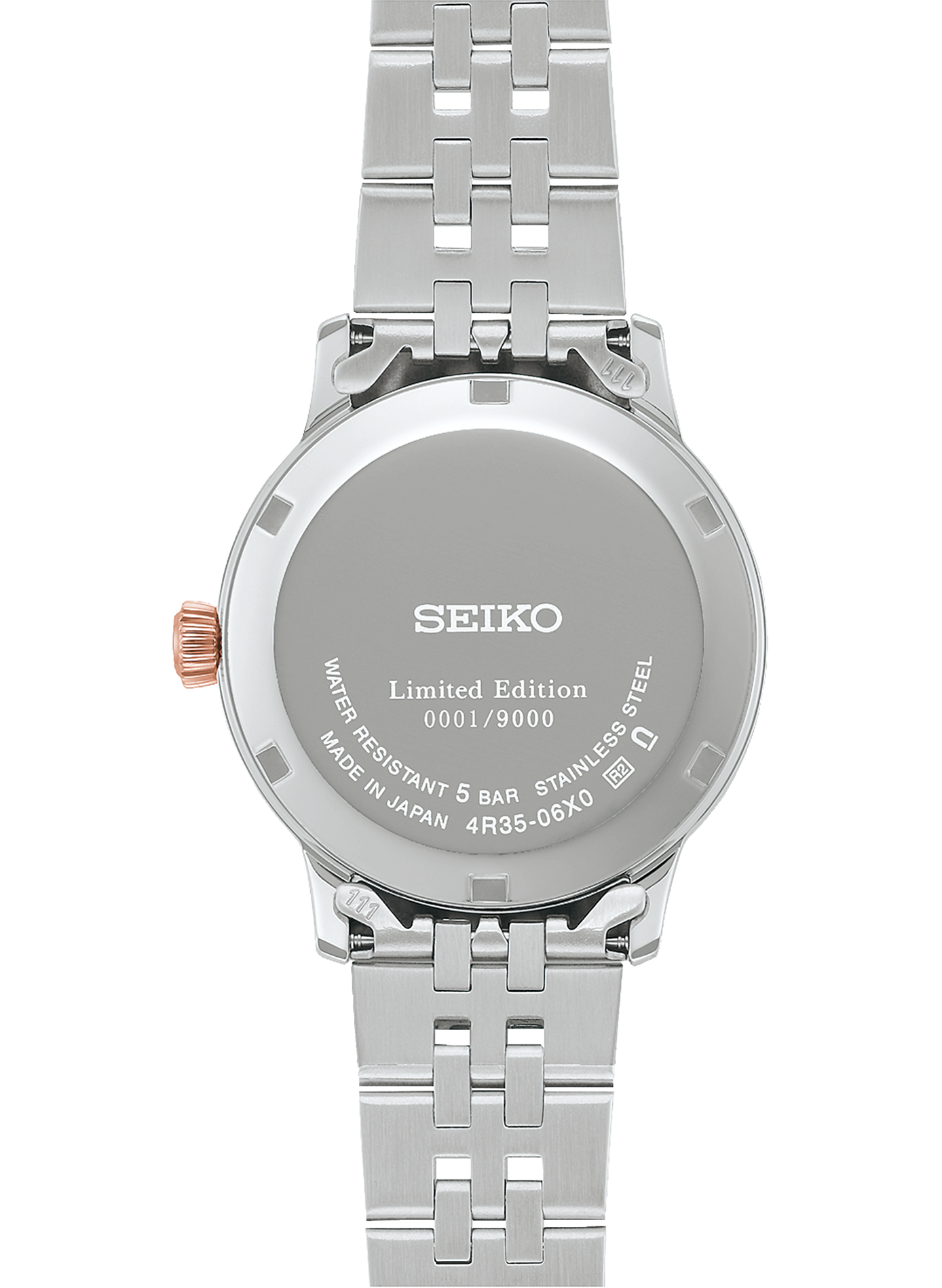 Montre automatique Présage en acier inoxydable SEIKO Rose