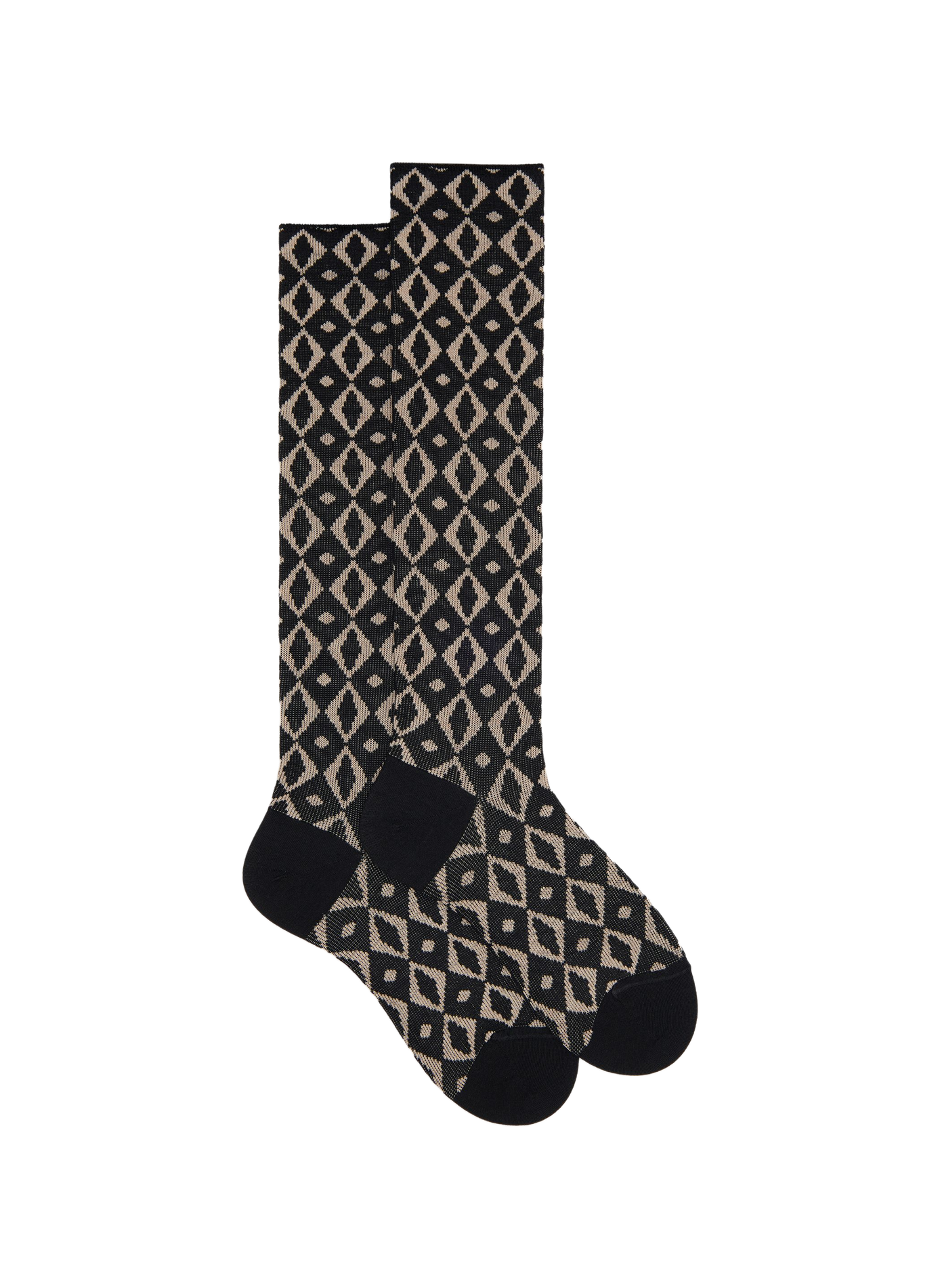 Chaussettes imprimées en laine mélangée DORÉ DORÉ Noir