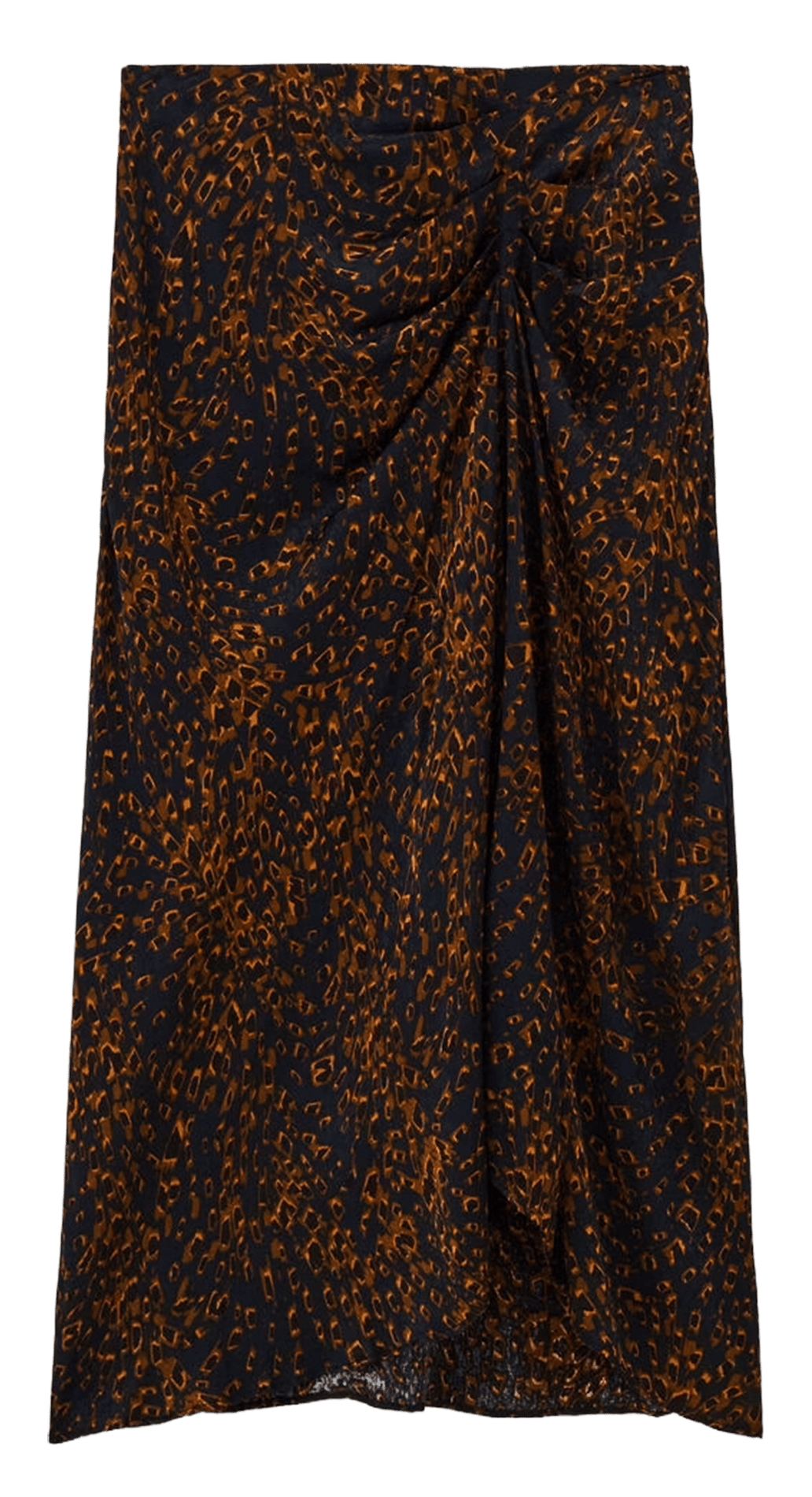 Jupe midi asymétrique à motifs hoema | Bleu BA&SH Femme